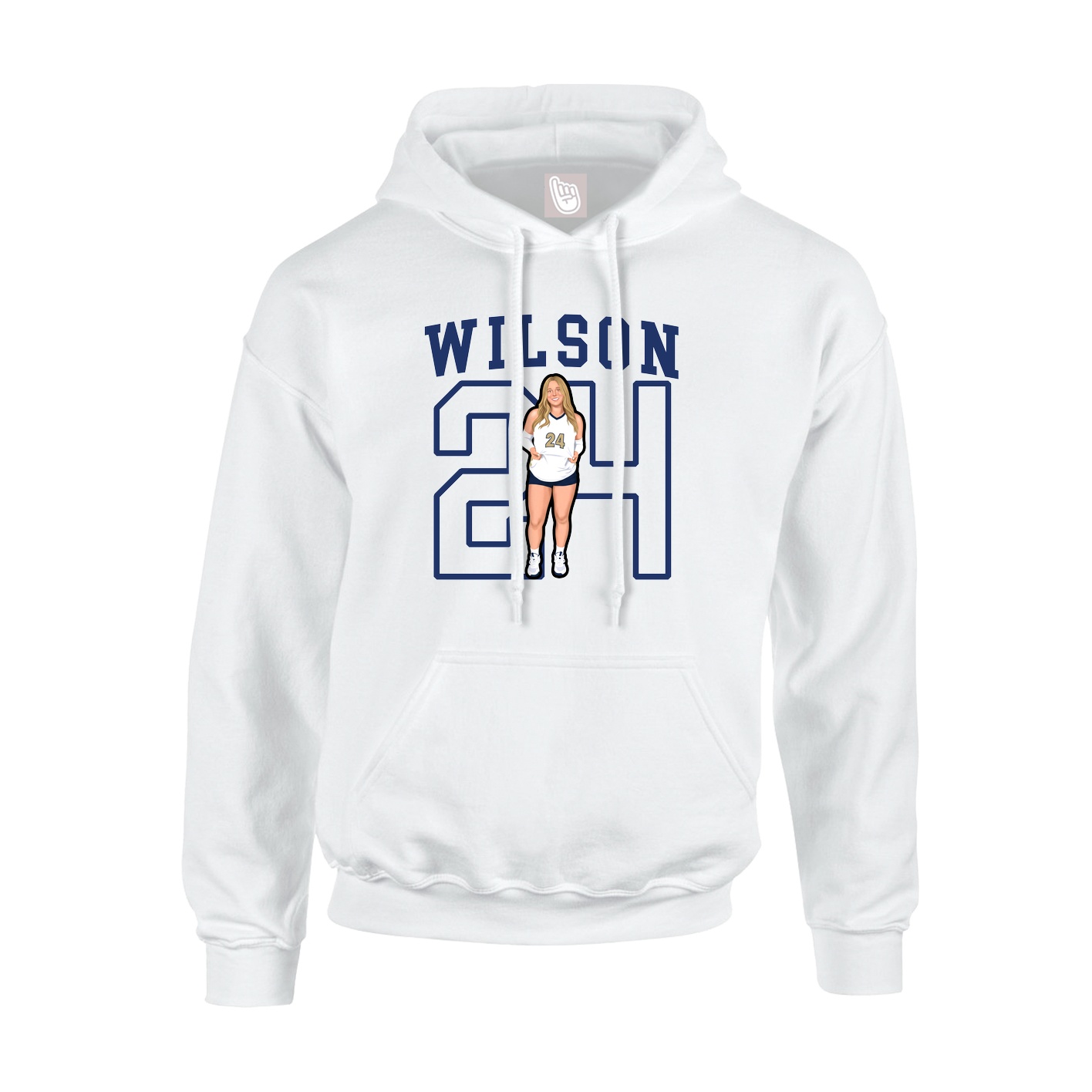 Hoodie — Shirsey in White