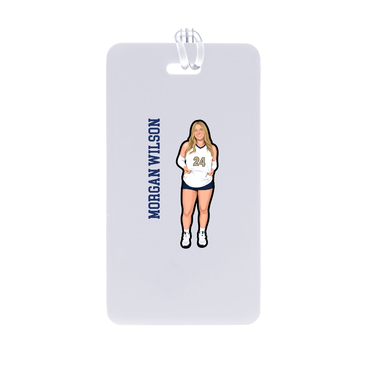 Bag Tag — Name Vertical in Classic
