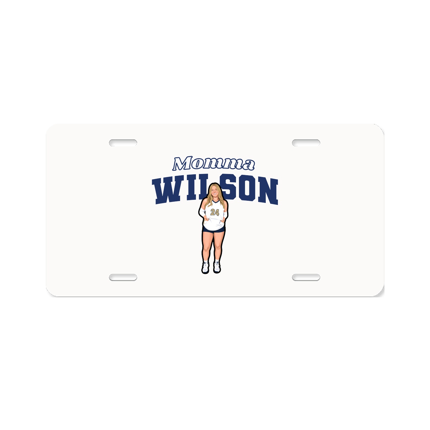 License Plate — Mothers Day Block in Classic