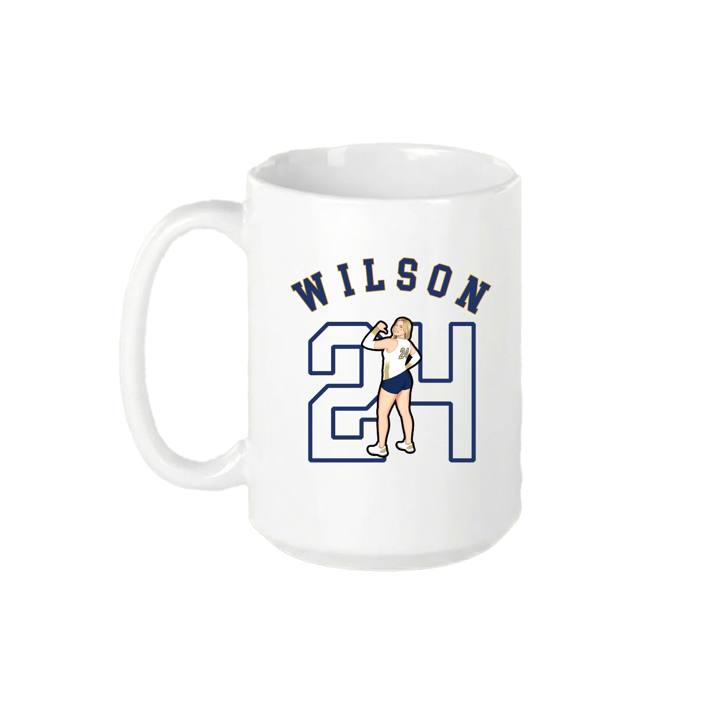 15oz Coffee Mug — Shirsey Arch in White