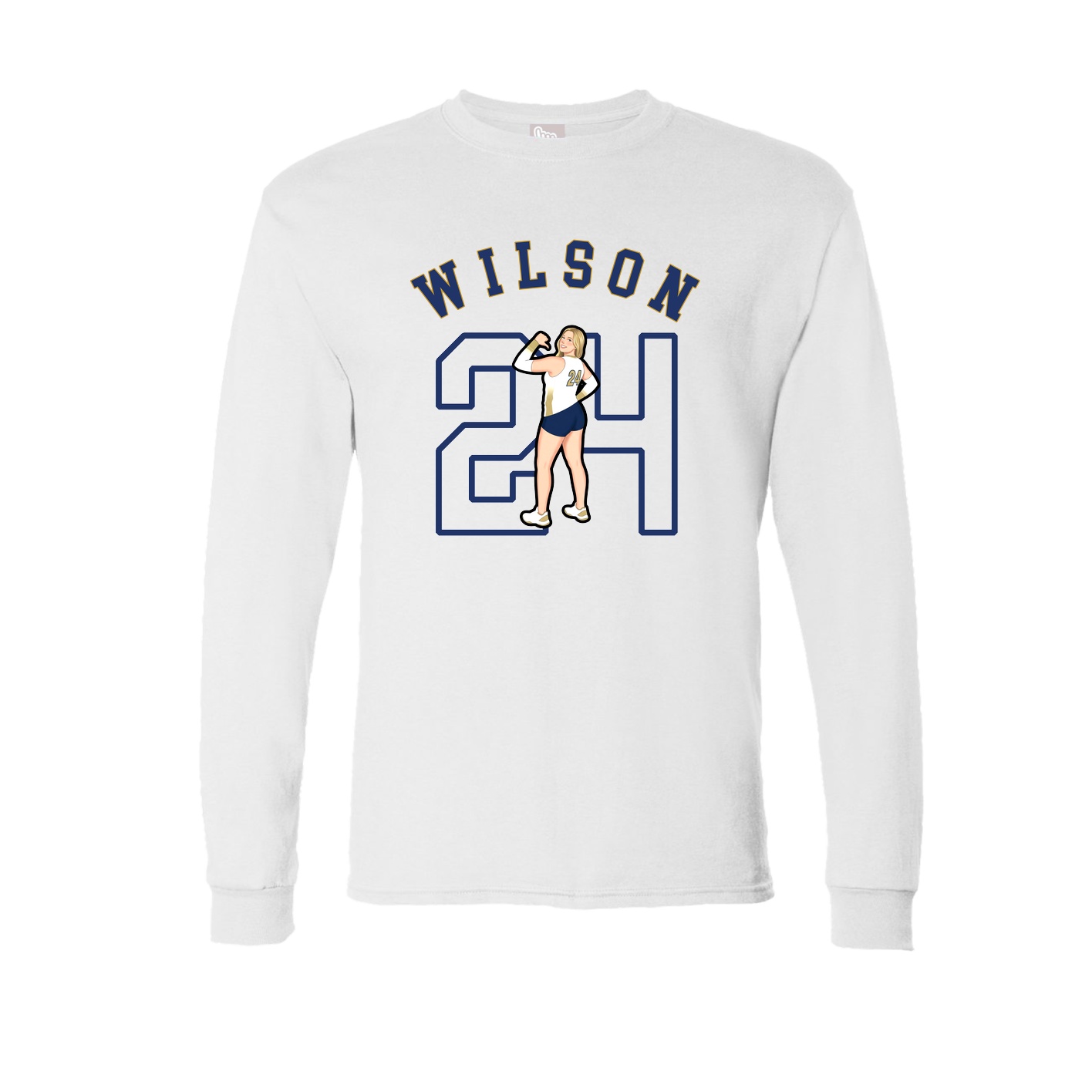 Long Sleeve Tee — Shirsey Arch in White
