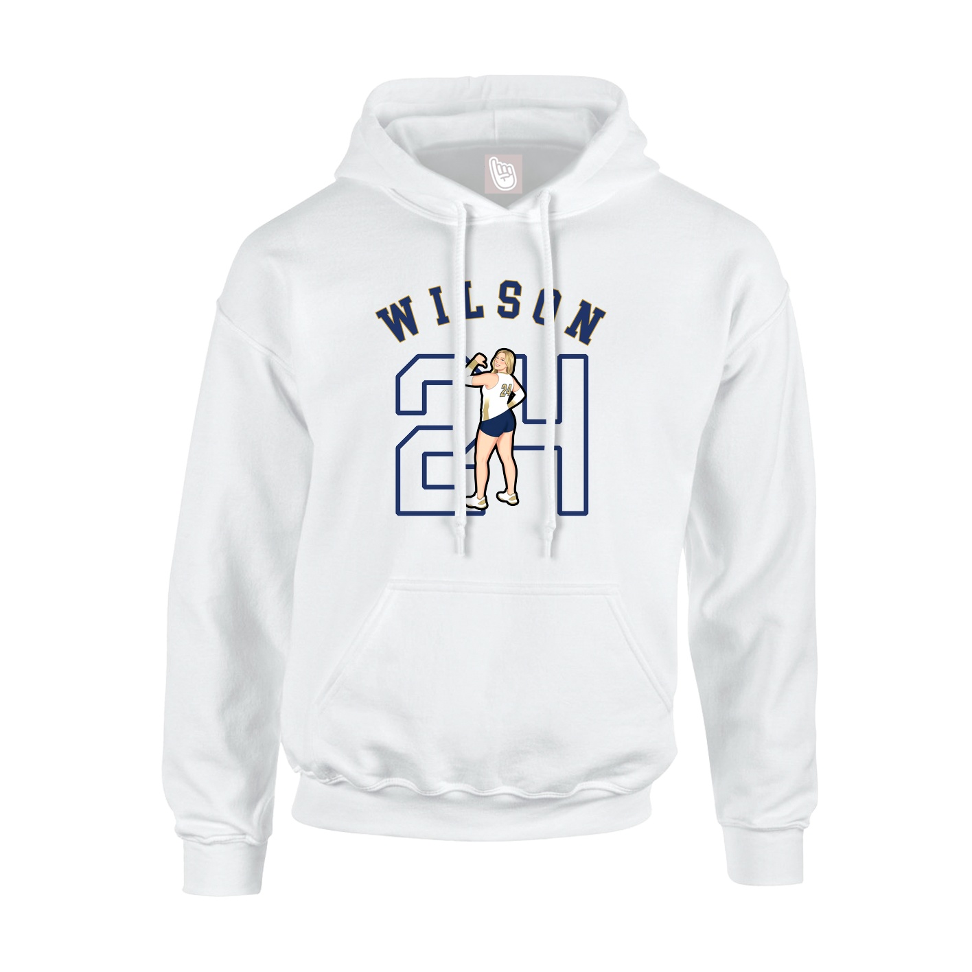 Hoodie — Shirsey Arch in White