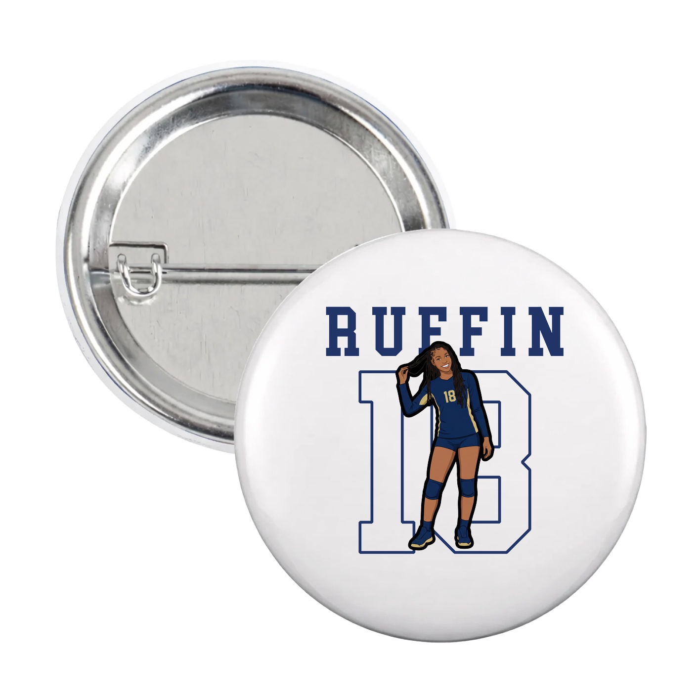 Game Day Button — Shirsey in White