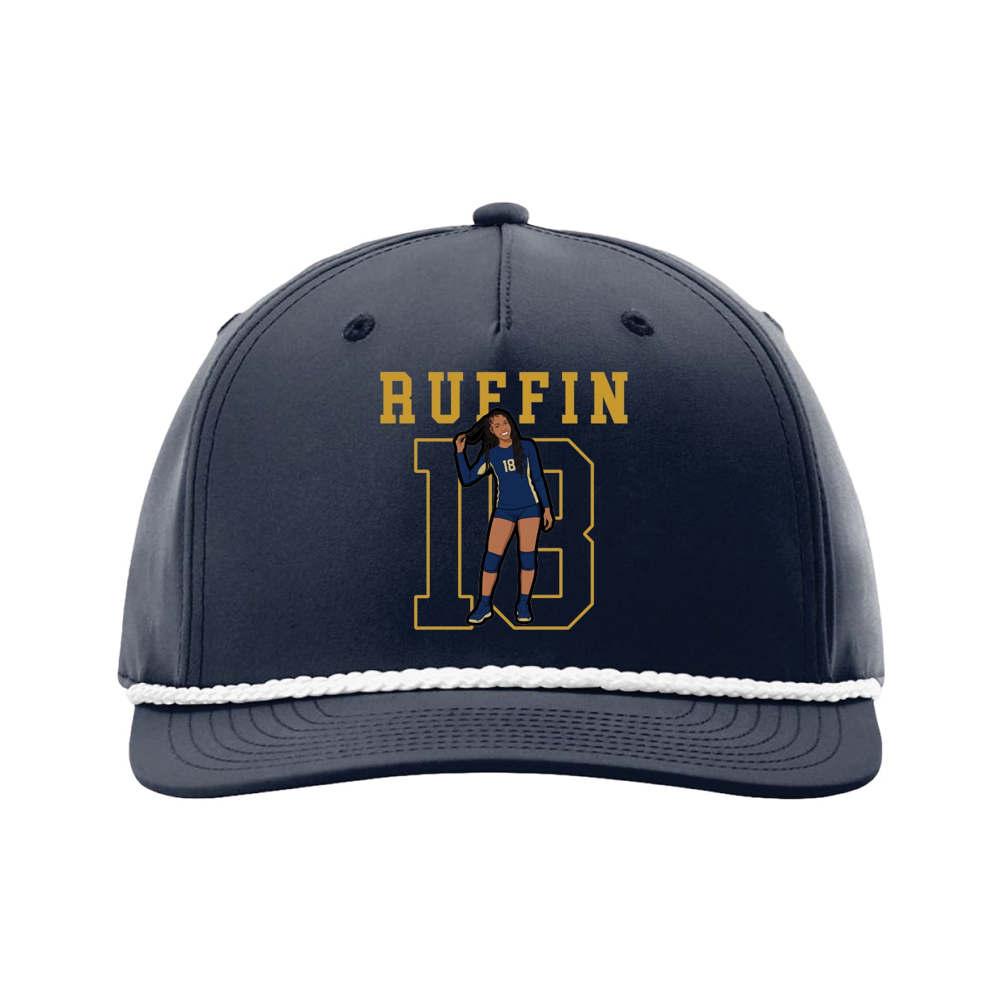 Five-Panel Classic Rope Cap — Shirsey in Navy