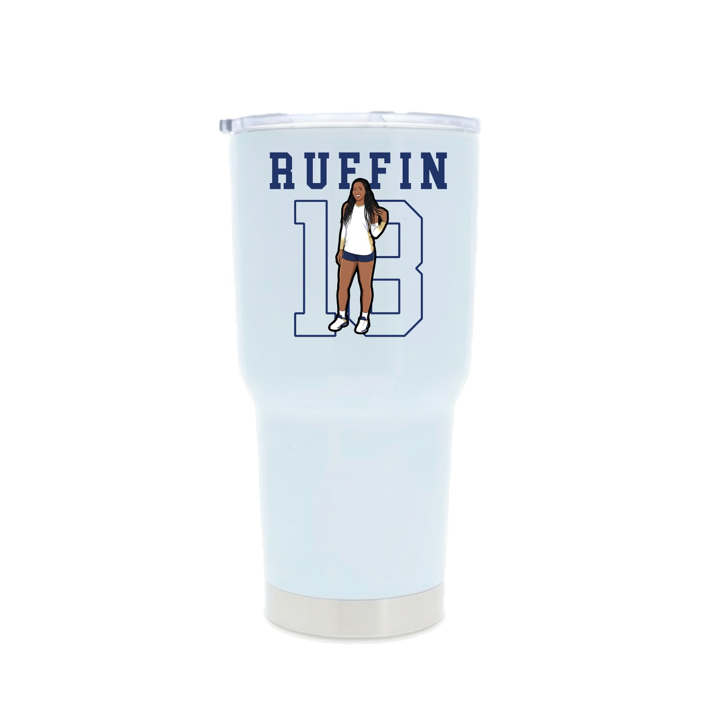 30oz Stainless Steel Tumbler — Shirsey in White
