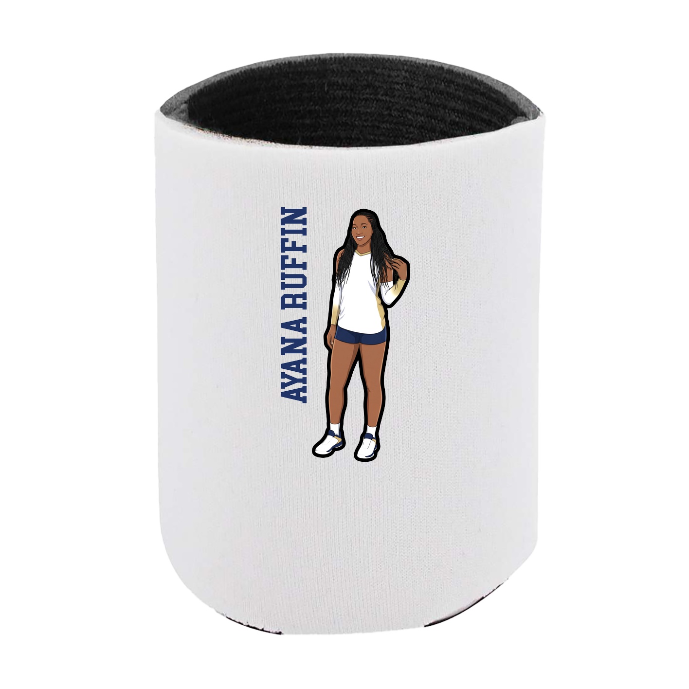 Can Holder — Name Vertical in White