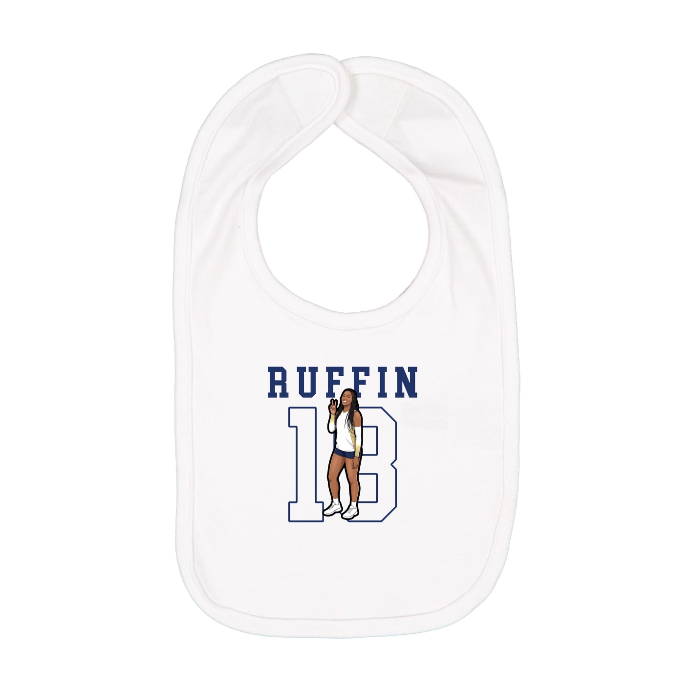Infant Bib — Shirsey in White