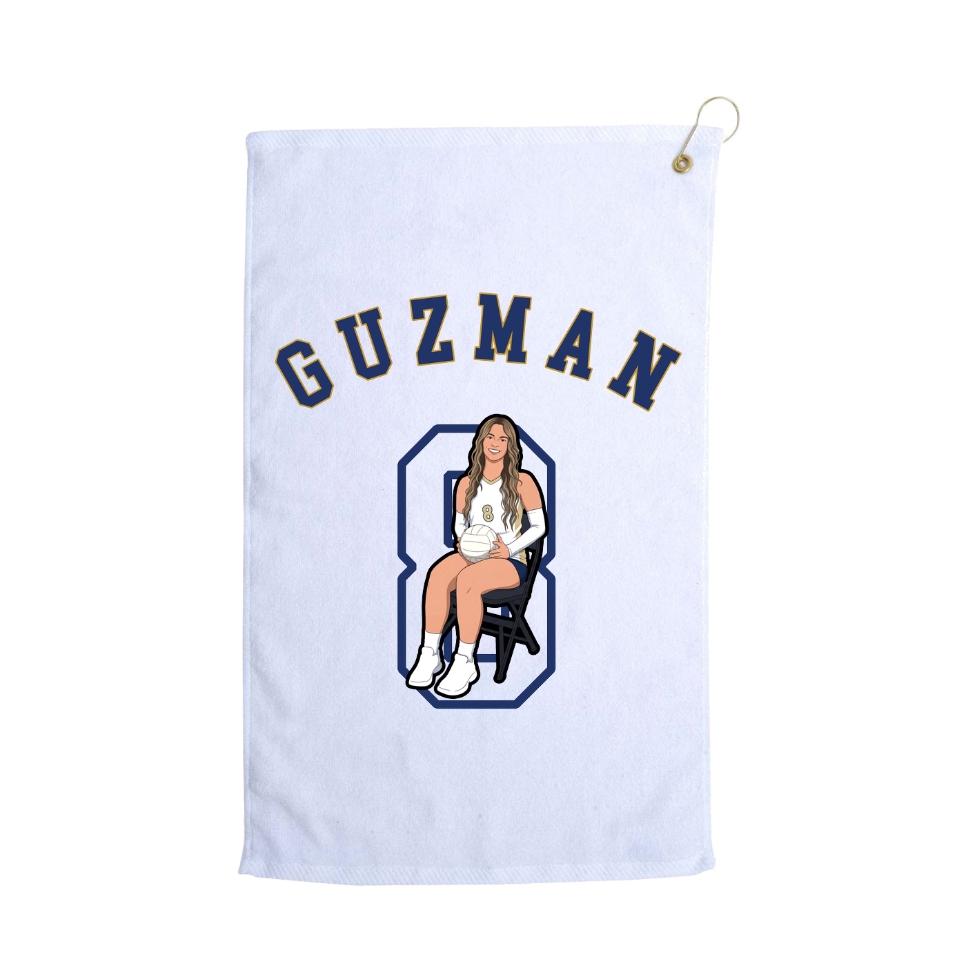 Golf Towel — Shirsey Arch in White