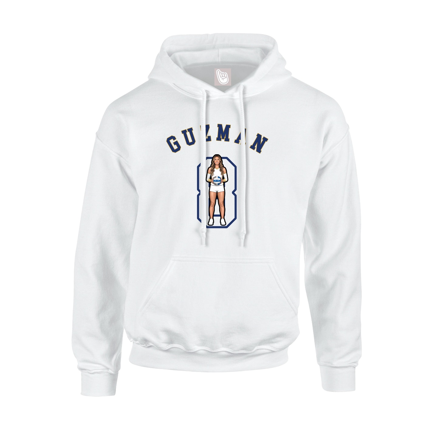 Youth Hoodie — Shirsey Arch in White