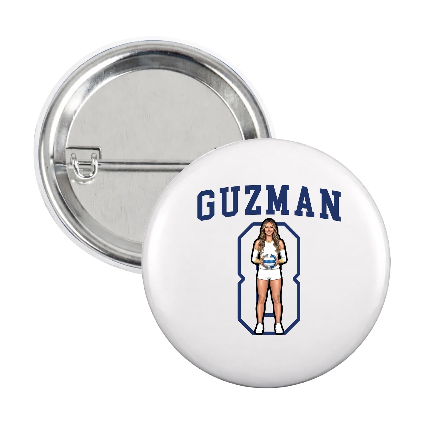 Game Day Button — Shirsey in White