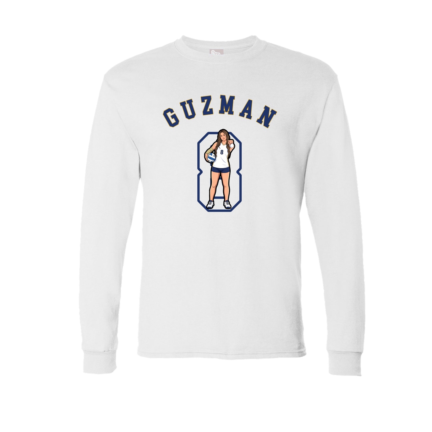 Long Sleeve Tee — Shirsey Arch in White