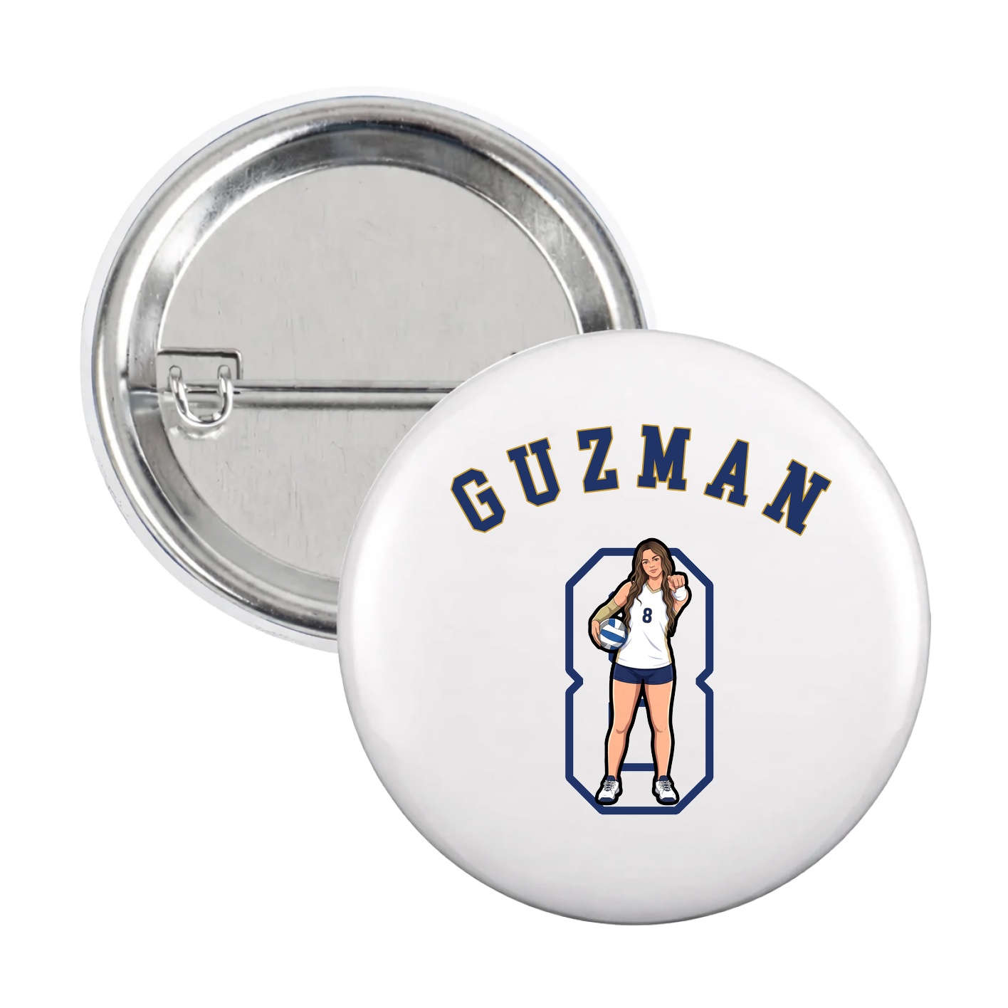 Game Day Button — Shirsey Arch in White