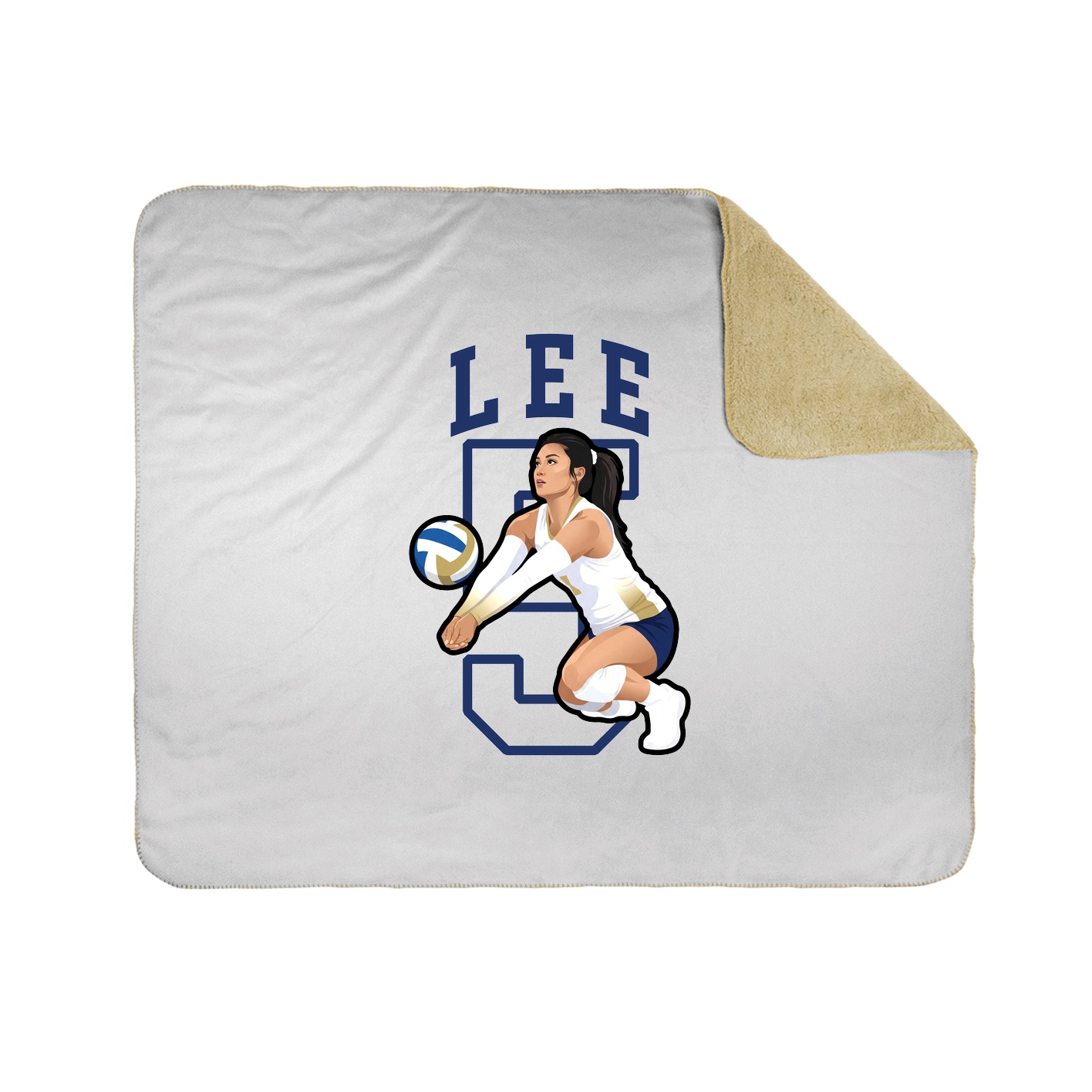 50x60 Sherpa Lined Throw Blanket