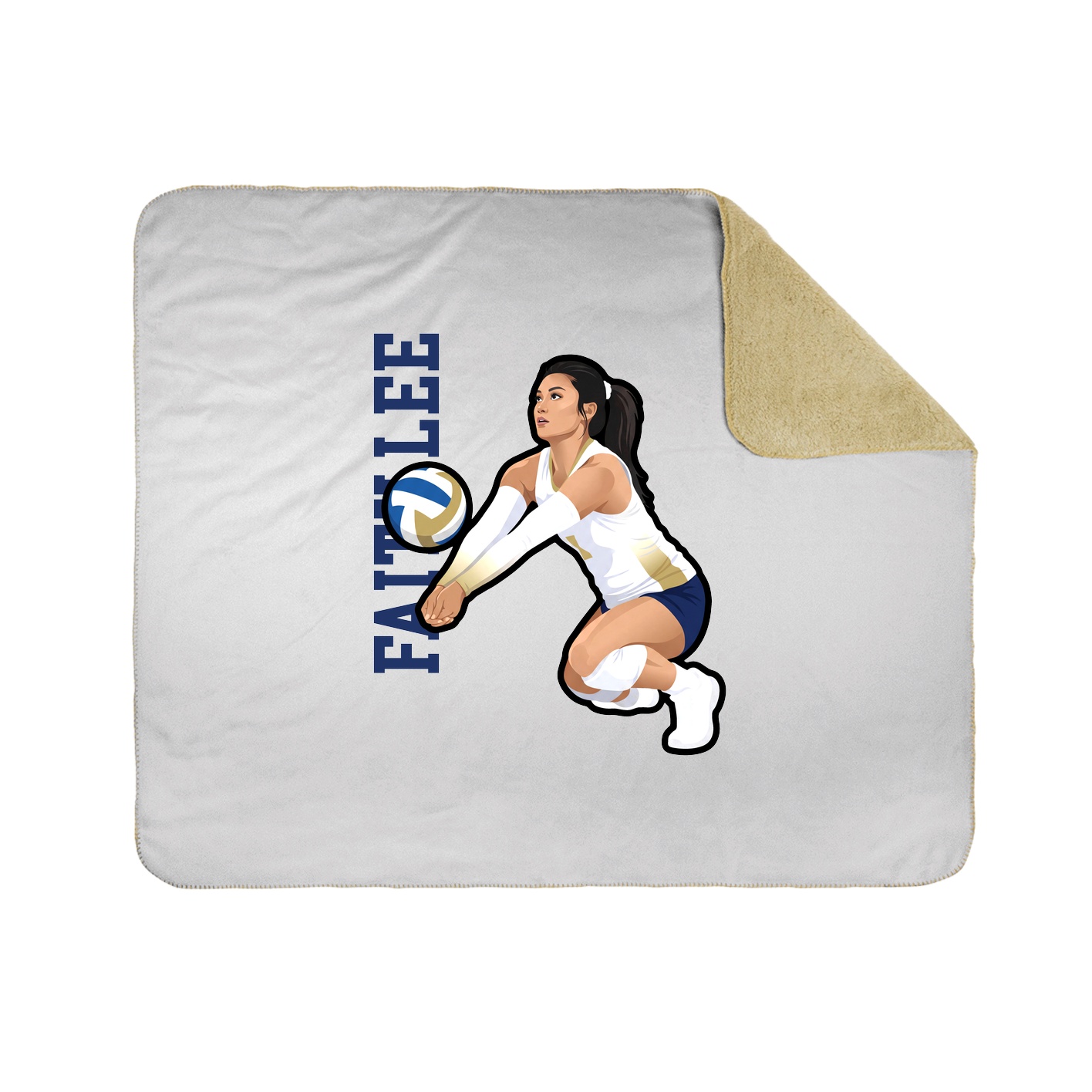 50x60 Sherpa Lined Throw Blanket