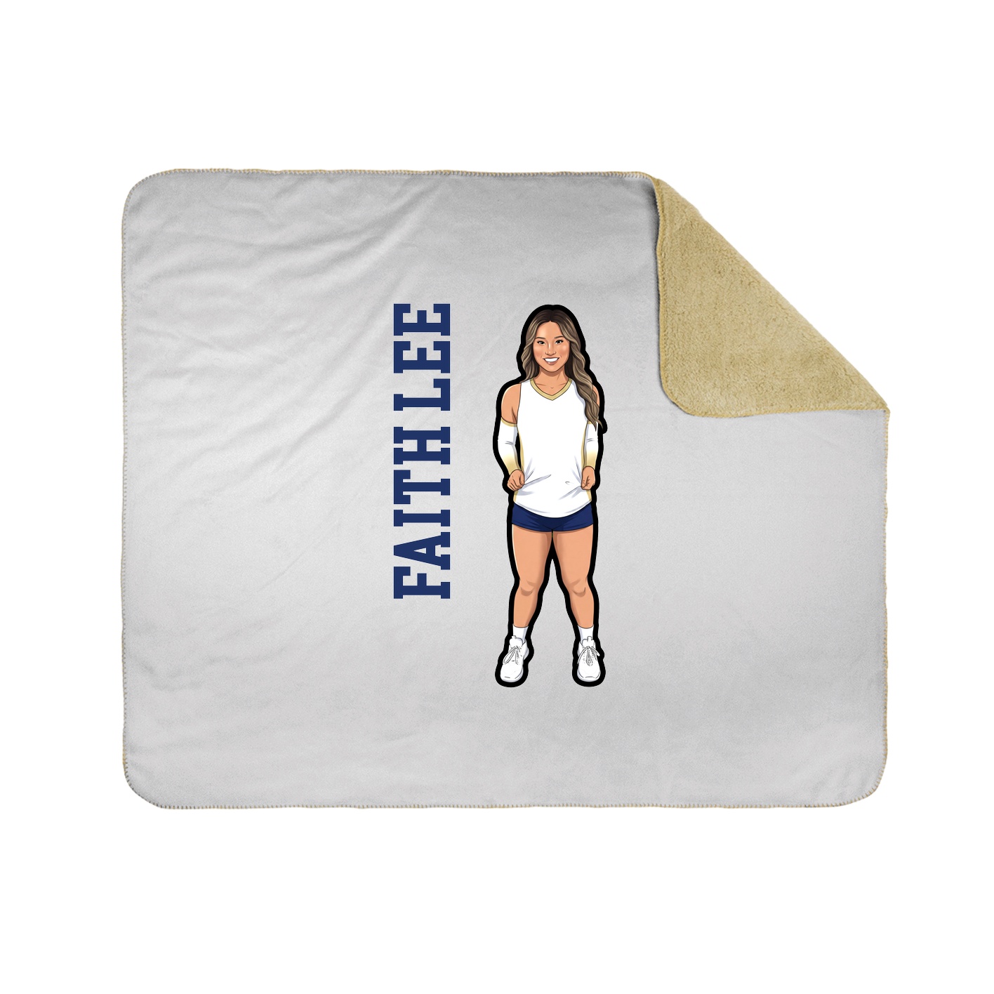 50x60 Sherpa Lined Throw Blanket