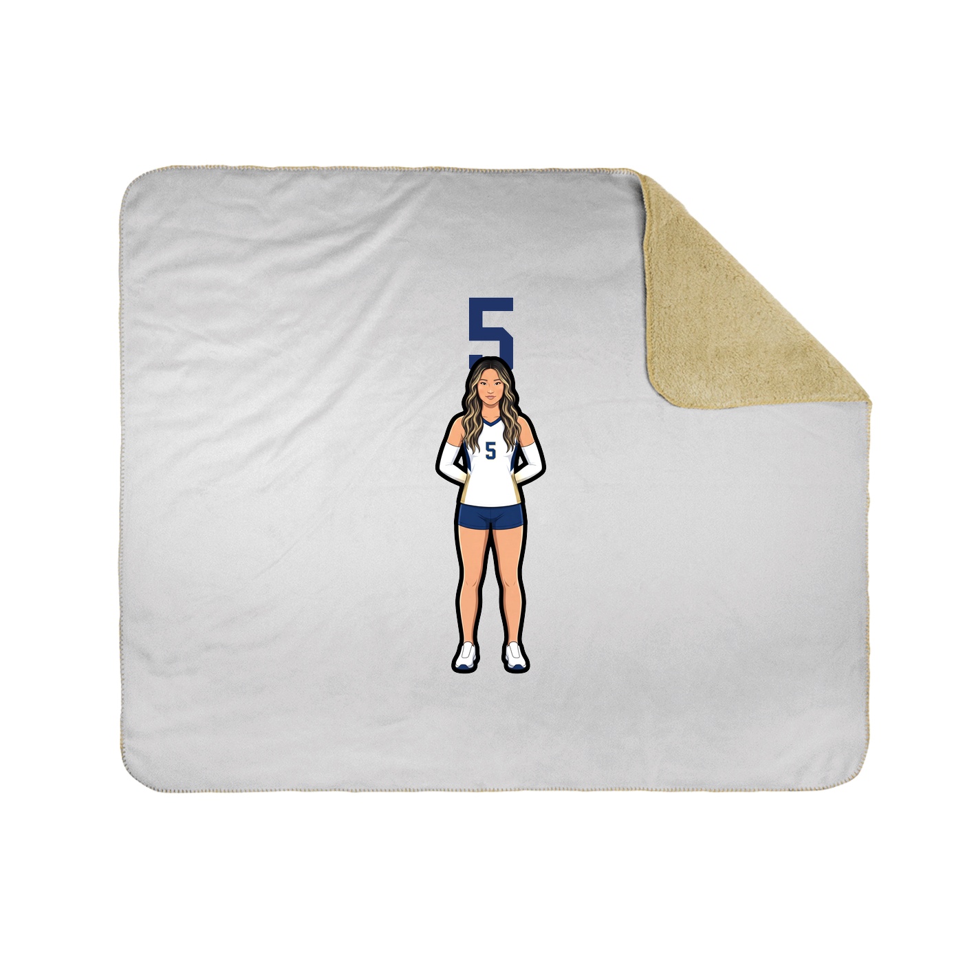 50x60 Sherpa Lined Throw Blanket