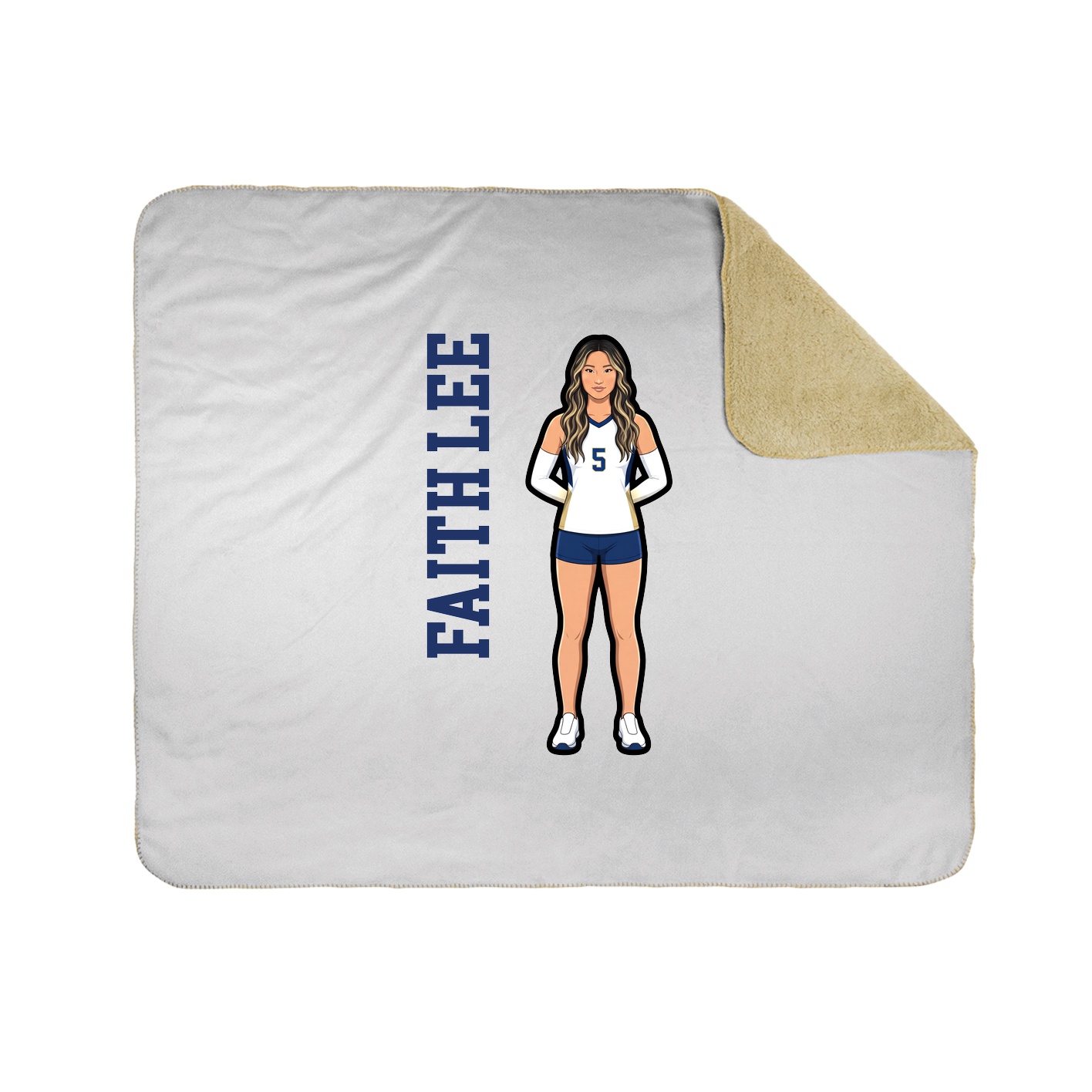 50x60 Sherpa Lined Throw Blanket