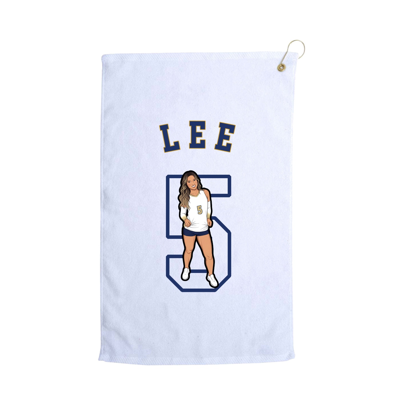 Golf Towel — Shirsey Arch in White