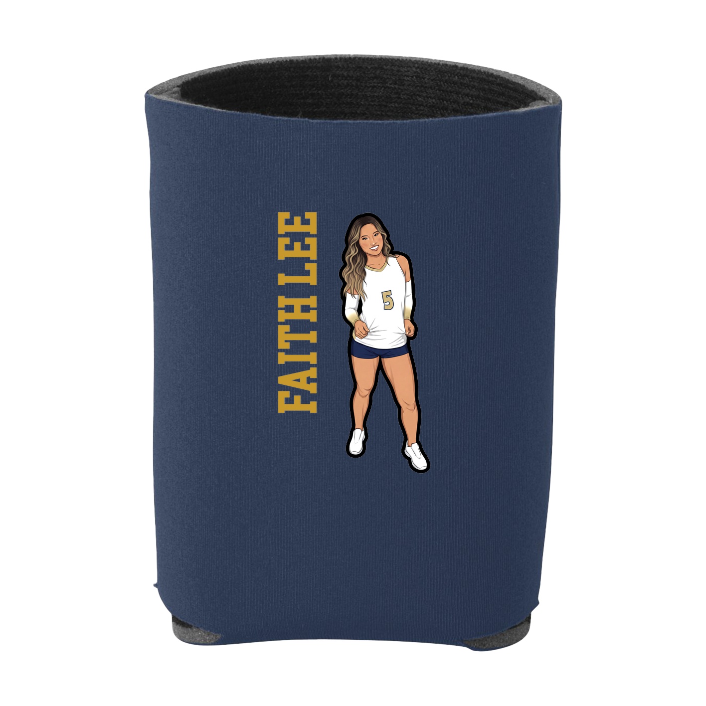 Can Holder — Name Vertical in Navy