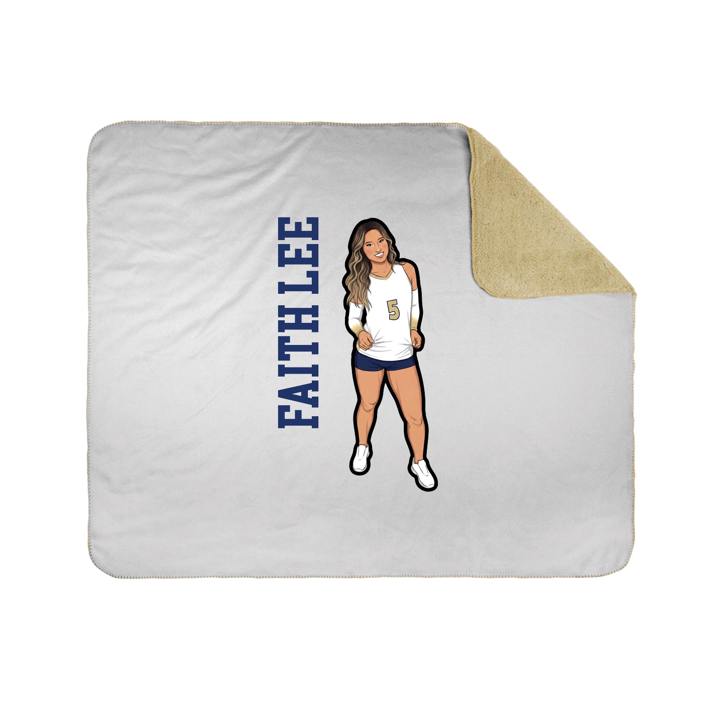 50x60 Sherpa Lined Throw Blanket