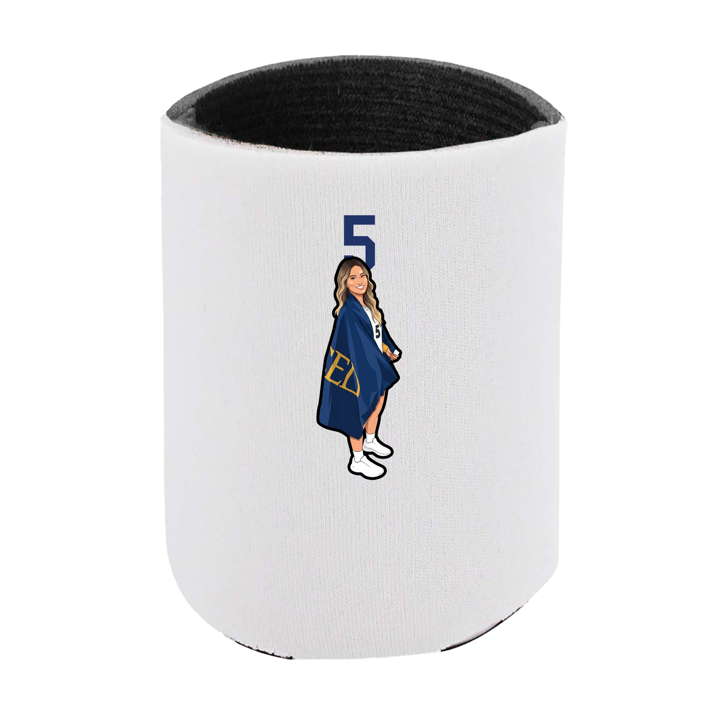 Can Holder — Number Top in White