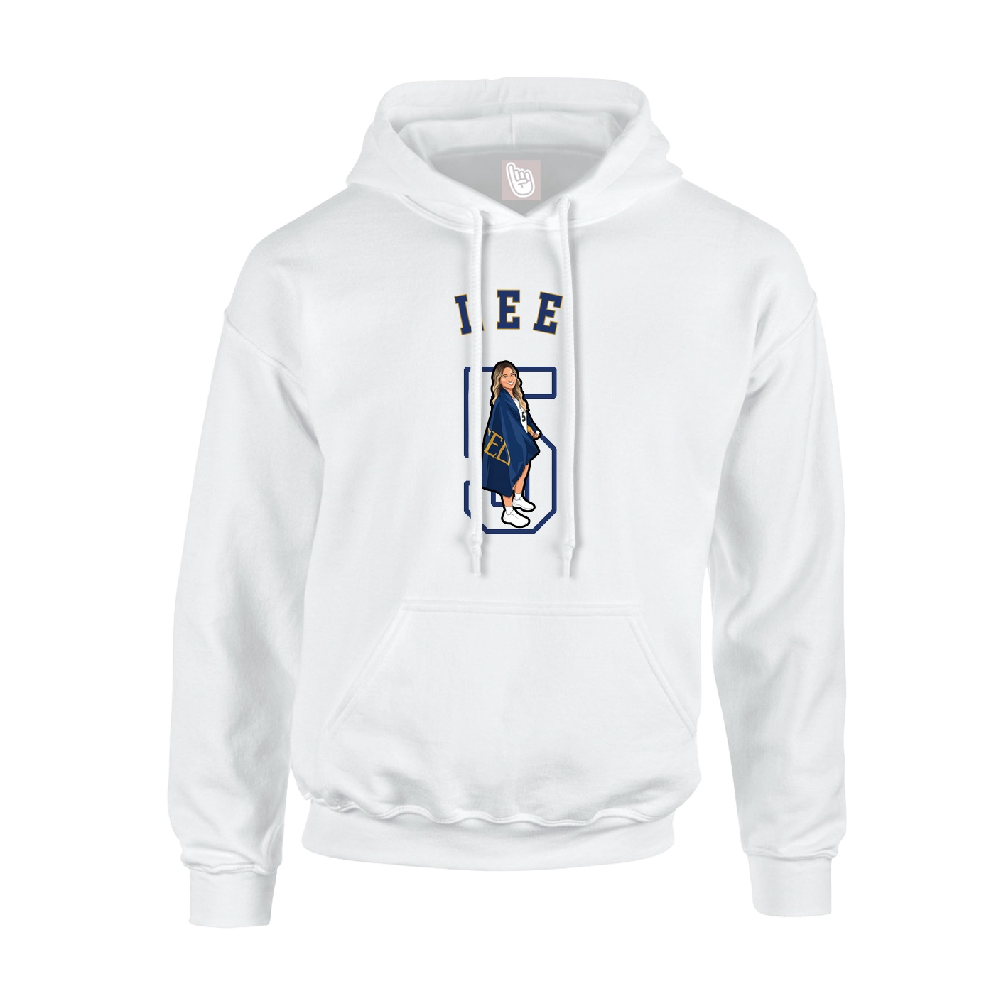 Youth Hoodie — Shirsey Arch in White