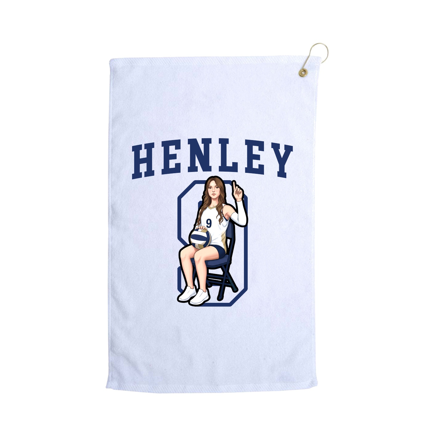 Golf Towel — Shirsey in White