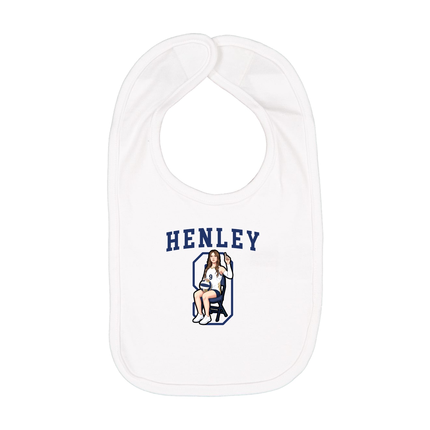 Infant Bib — Shirsey in White