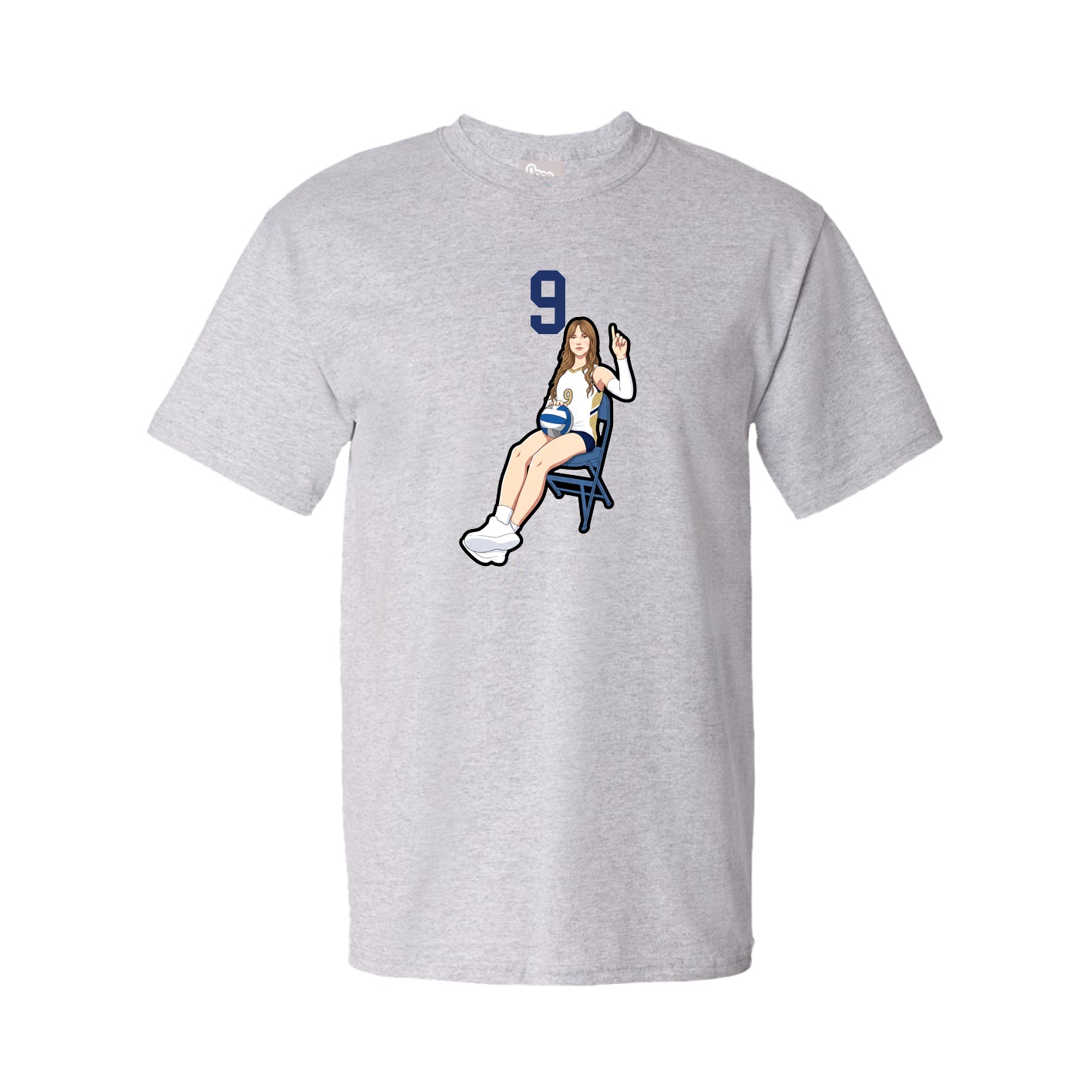 Tee — Number Top in Grey