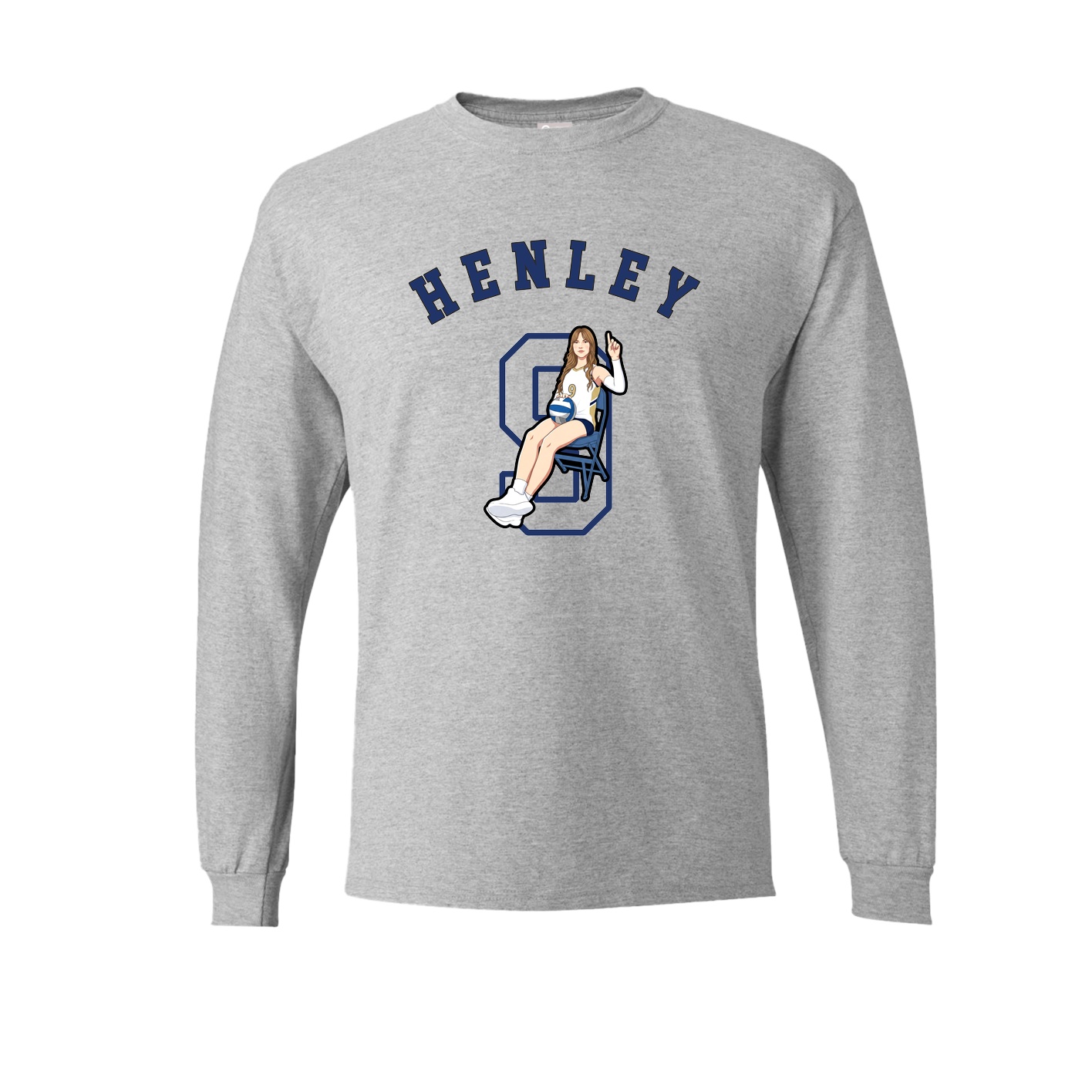 Long Sleeve Tee — Shirsey Arch in Grey