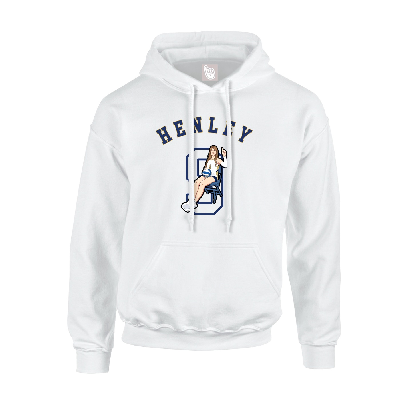 Youth Hoodie — Shirsey Arch in White