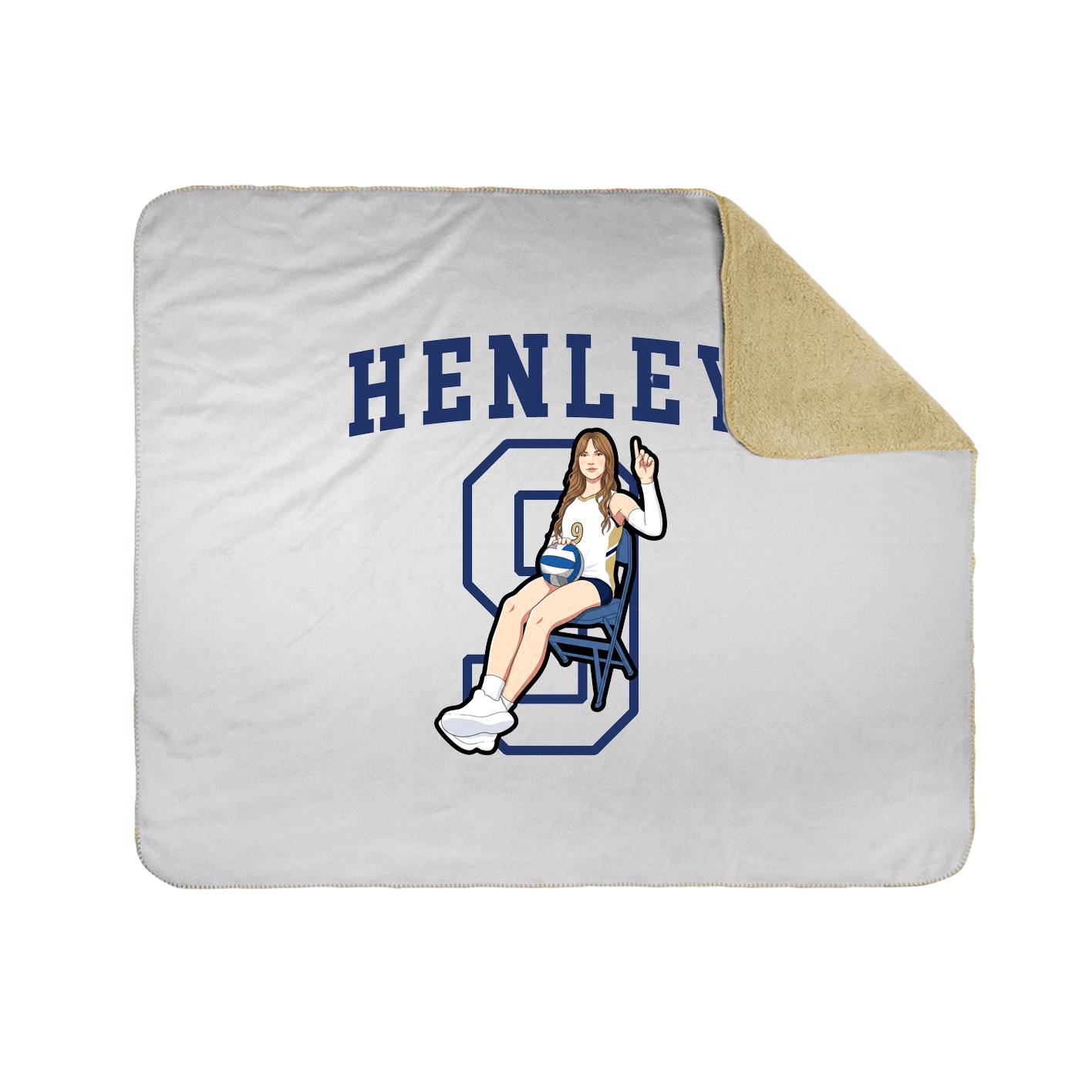Throw Blanket — Shirsey in White
