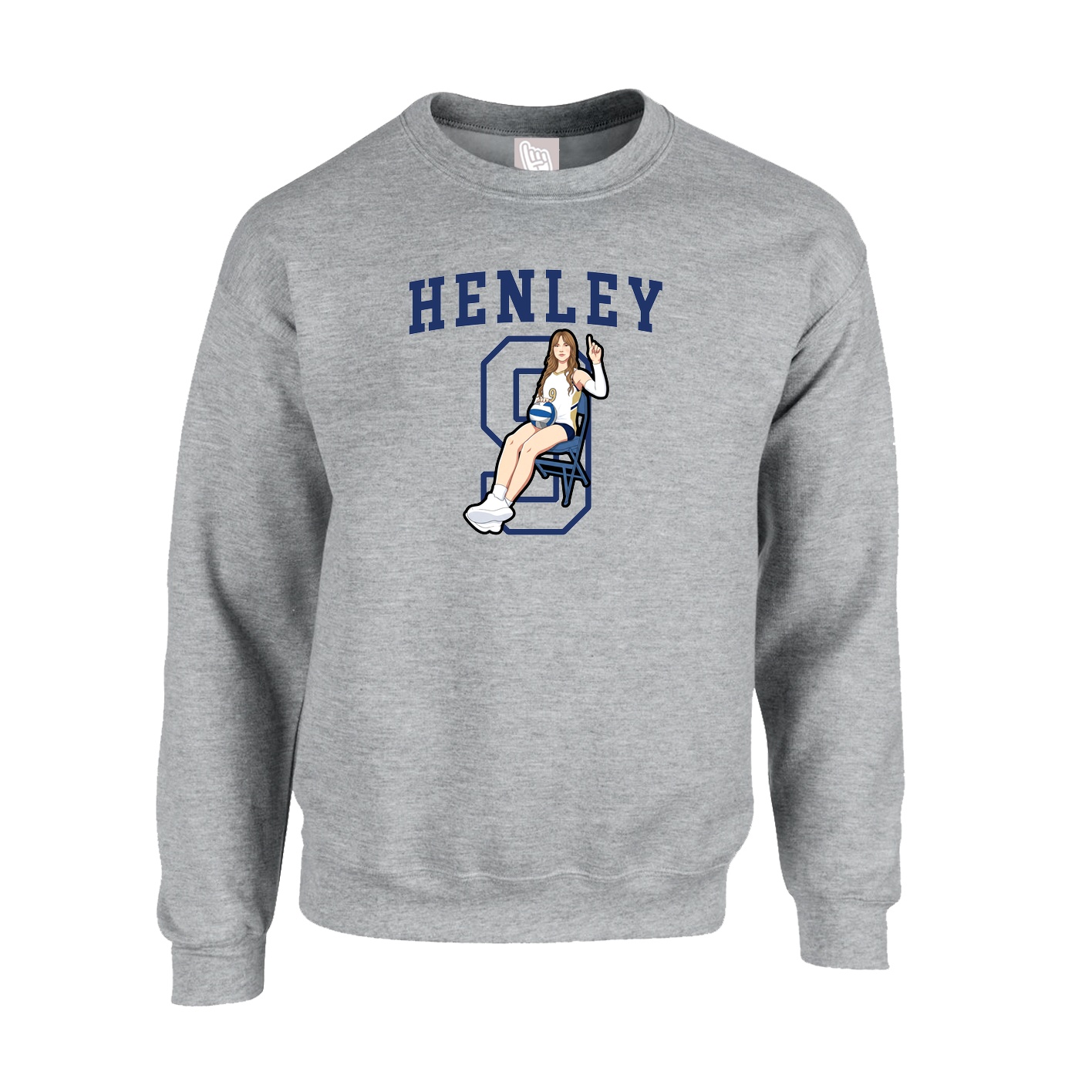 Fleece Crew — Shirsey in Grey