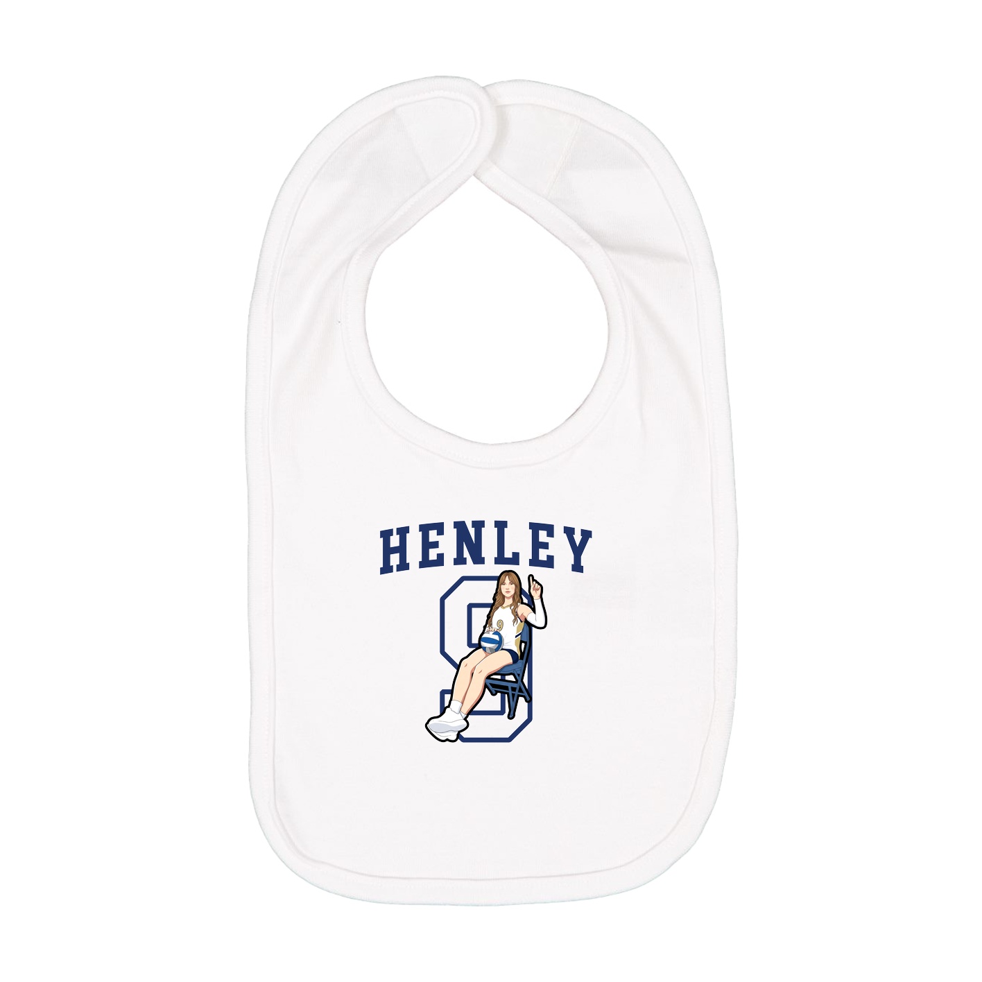 Infant Bib — Shirsey in White