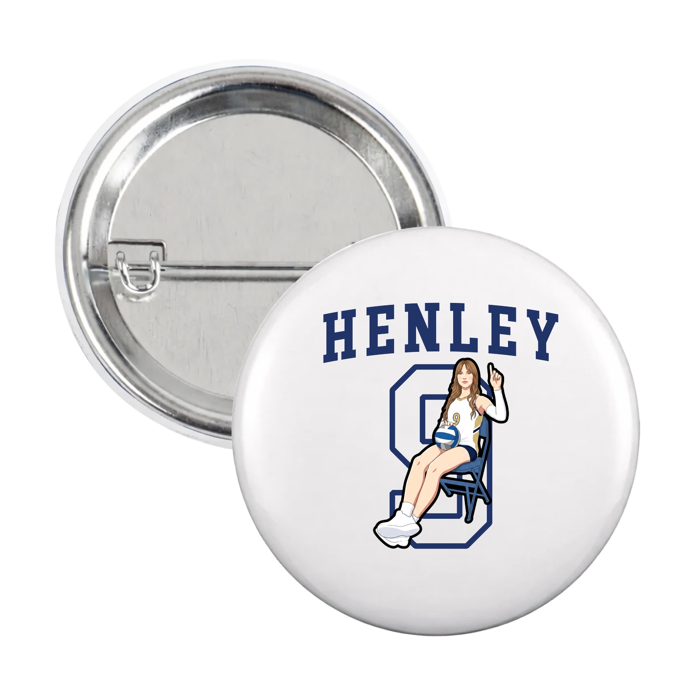 Game Day Button — Shirsey in White