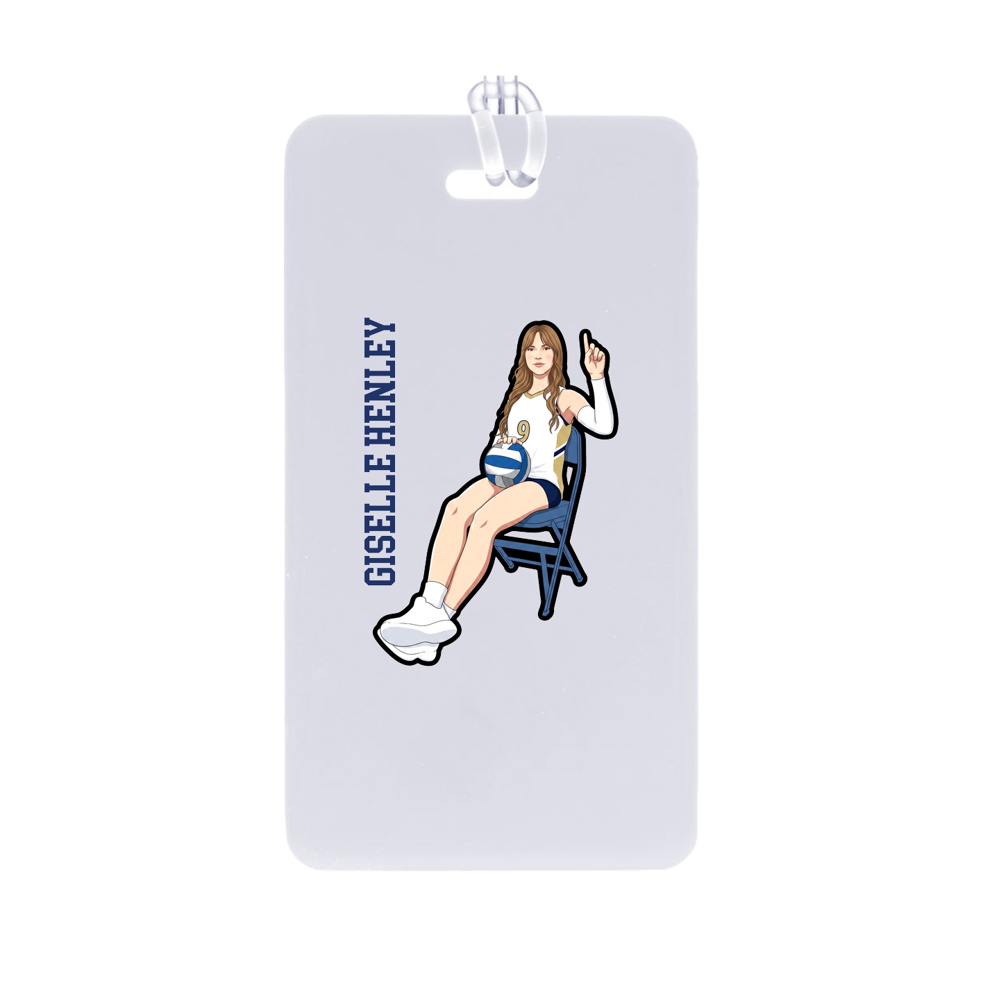 Bag Tag — Name Vertical in Classic