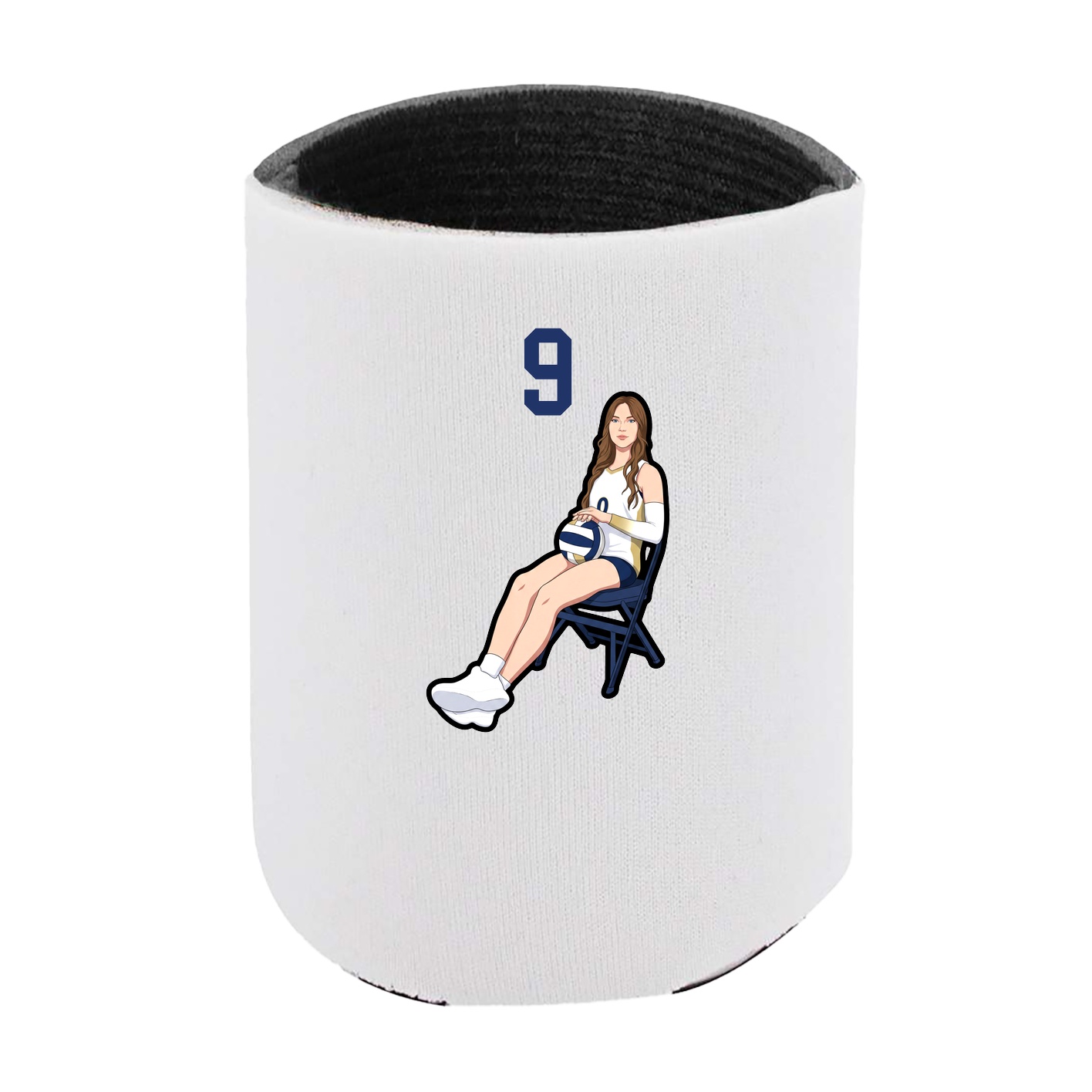 Can Holder — Number Top in White