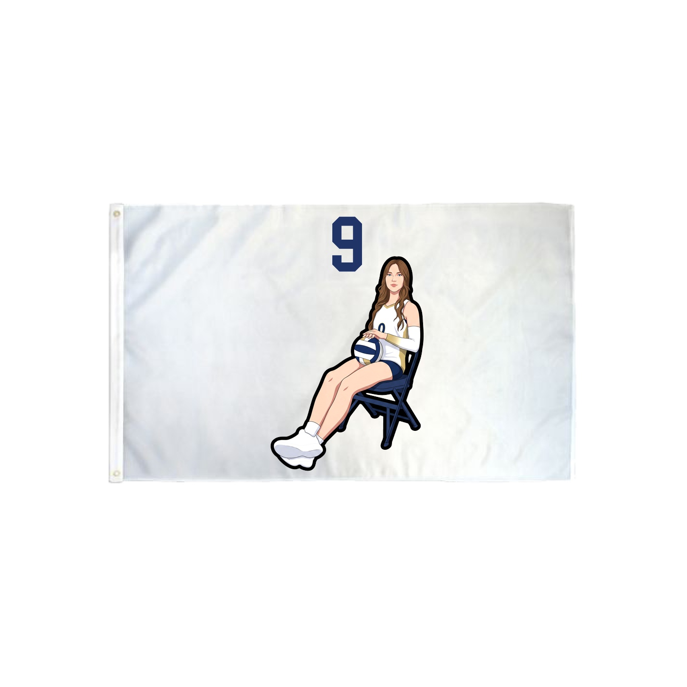 3x5 Flag — Number Top in Classic