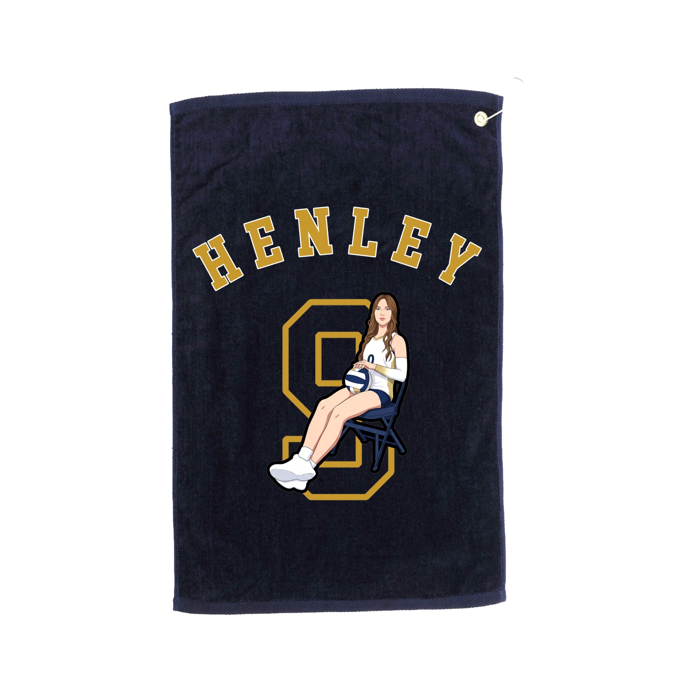 Golf Towel — Shirsey Arch in Navy