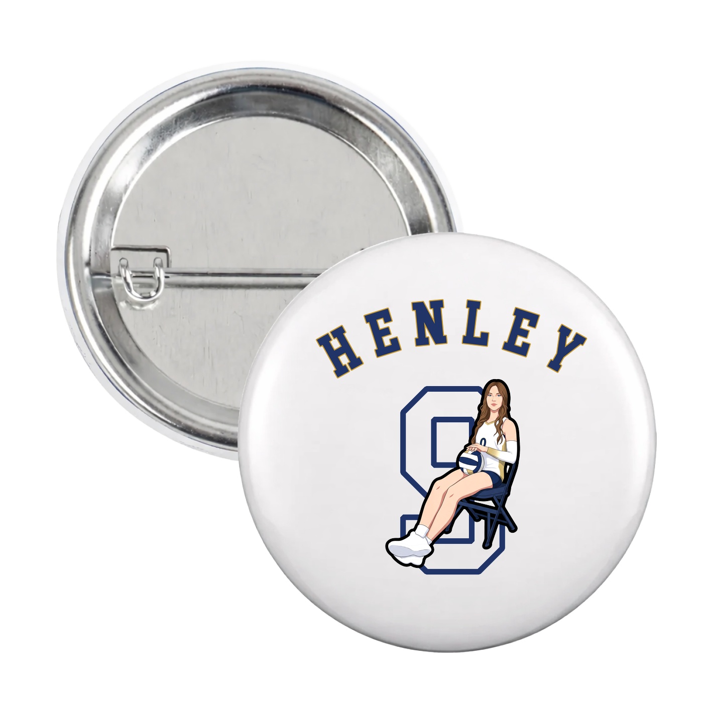 Game Day Button — Shirsey Arch in White