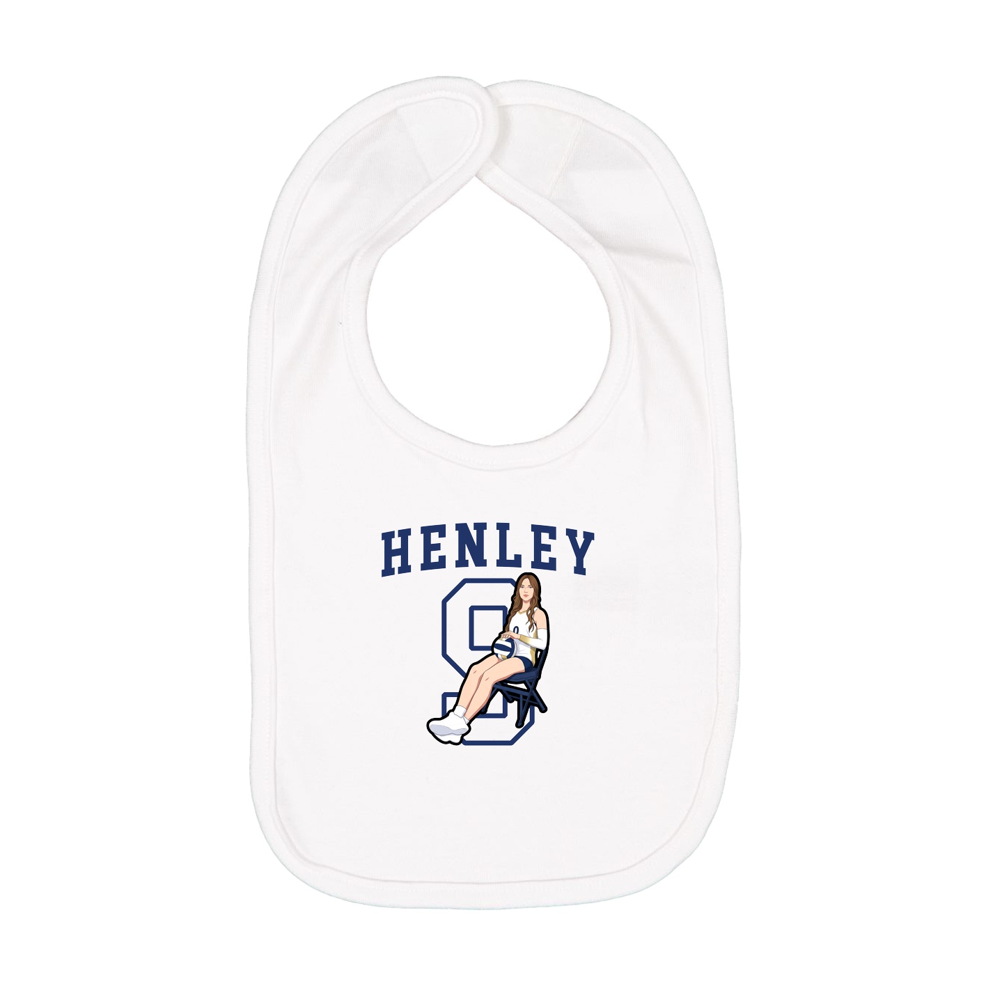 Infant Bib — Shirsey in White