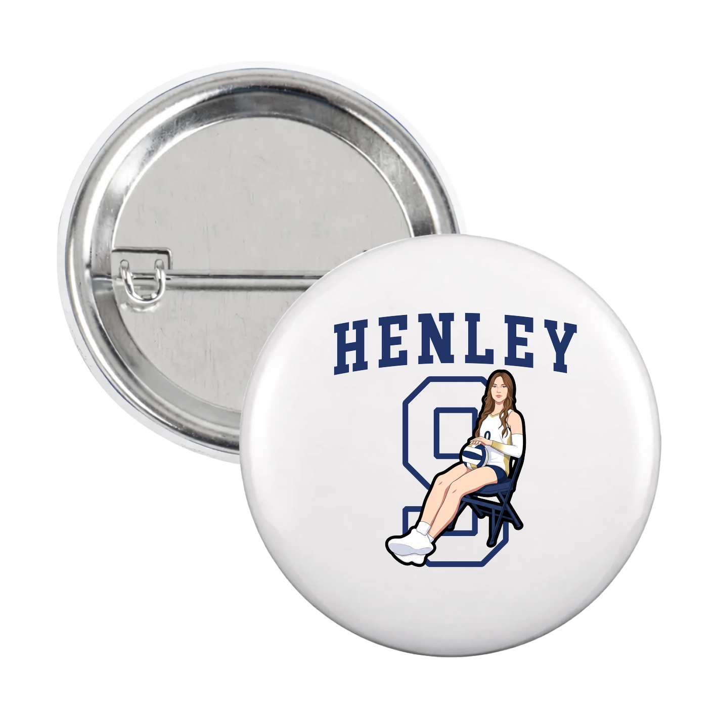 Game Day Button — Shirsey in White
