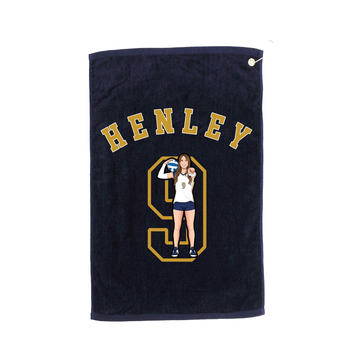 Golf Towel — Shirsey Arch in Navy