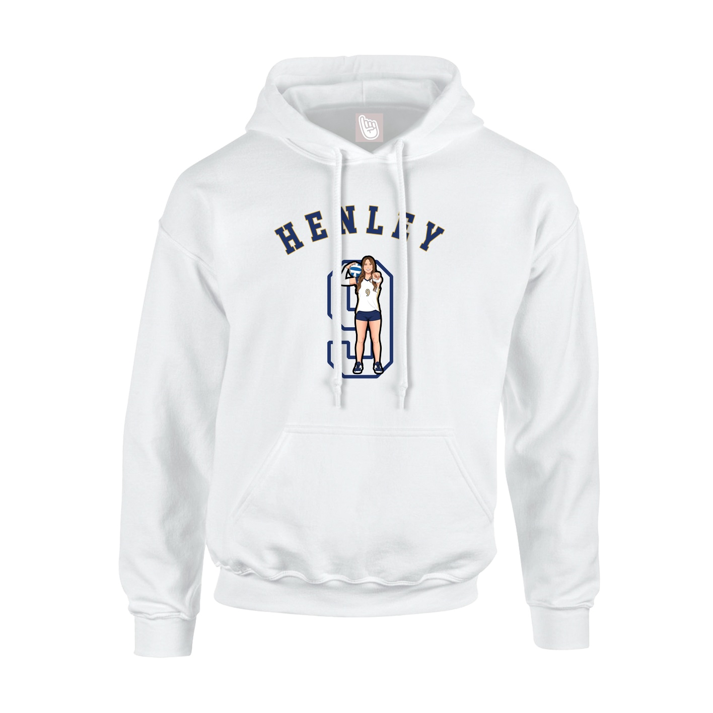 Hoodie — Shirsey Arch in White