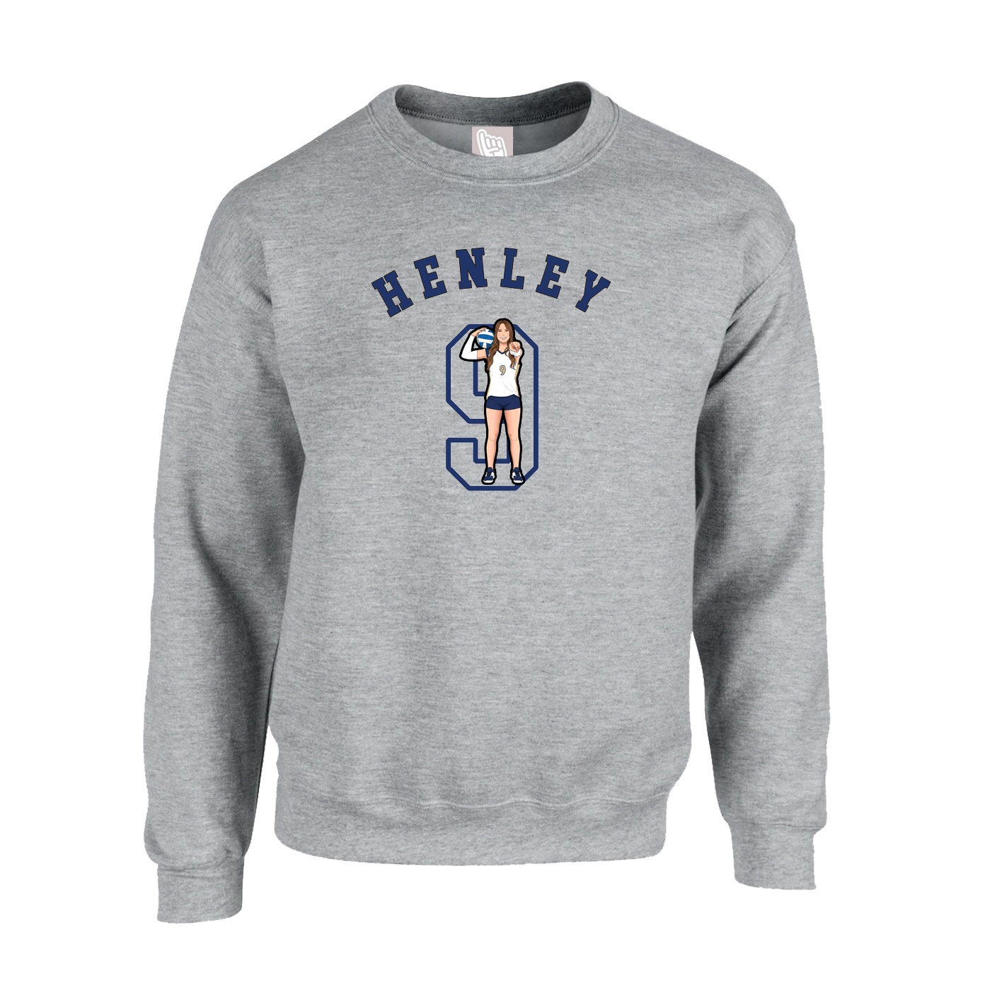 Fleece Crew — Shirsey Arch in Grey