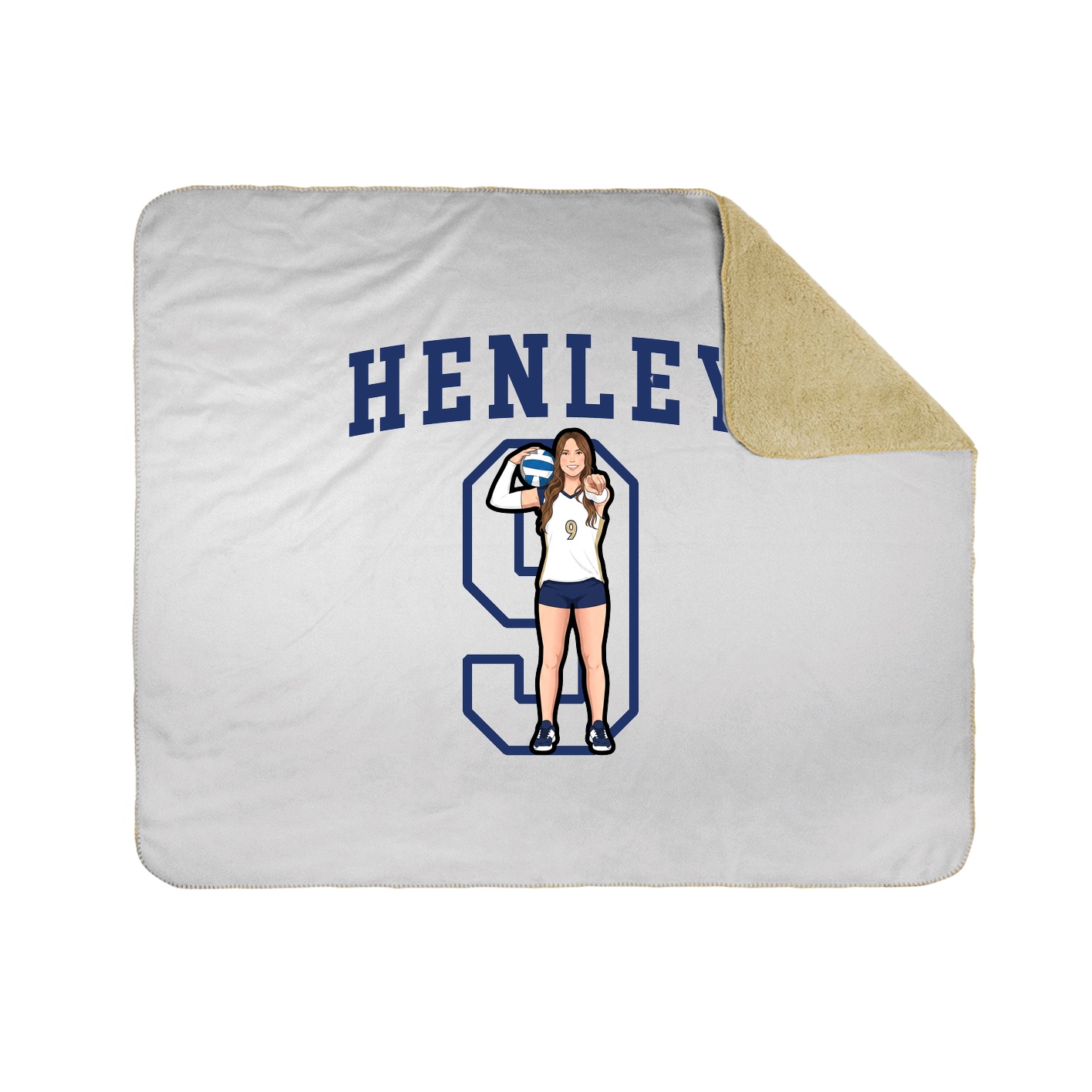 Throw Blanket — Shirsey in White