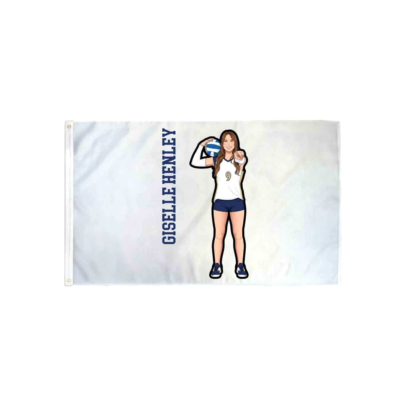 3x5 Flag — Name Vertical in Classic