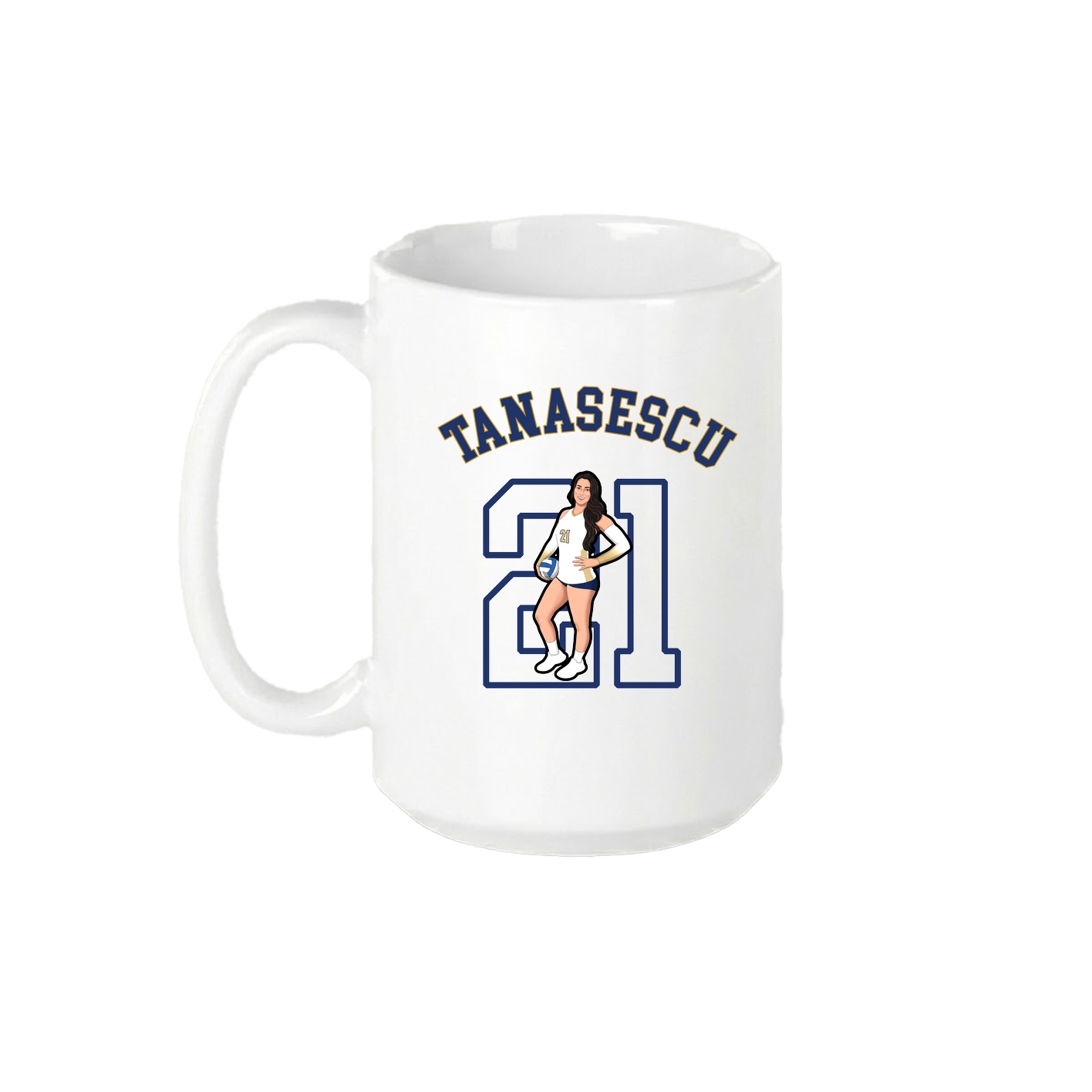15oz Coffee Mug — Shirsey Arch in White