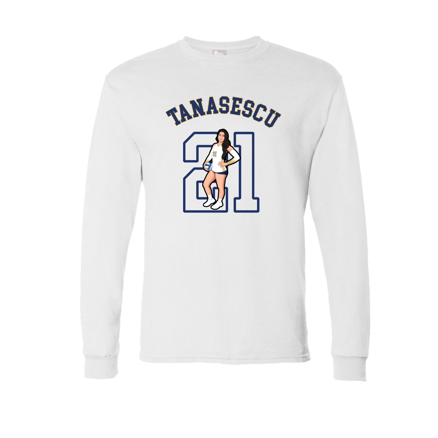 Long Sleeve Tee — Shirsey Arch in White