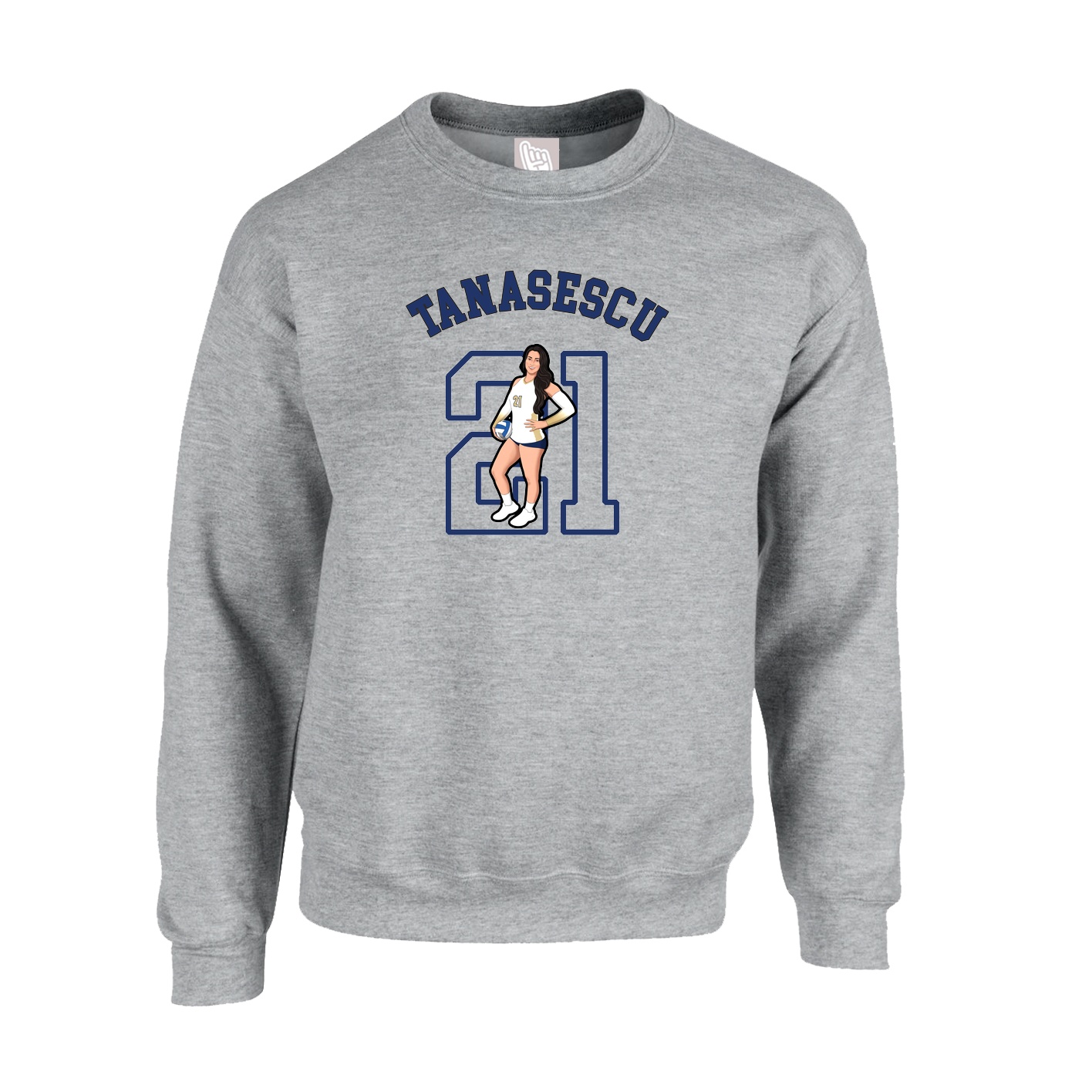 Fleece Crew — Shirsey Arch in Grey